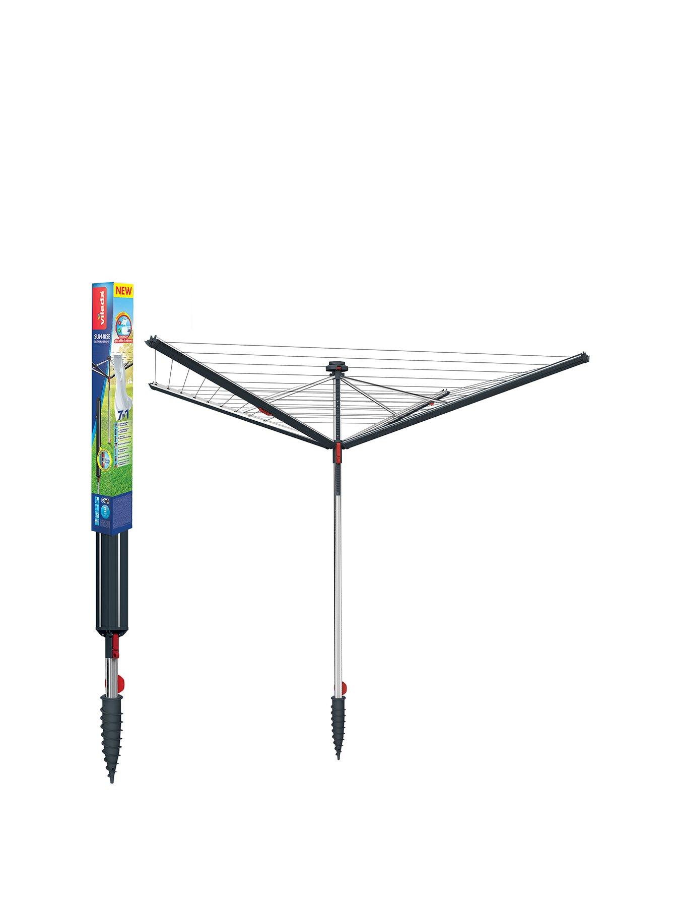 Vileda Sunrise 50m Split Pole Rotary Airer