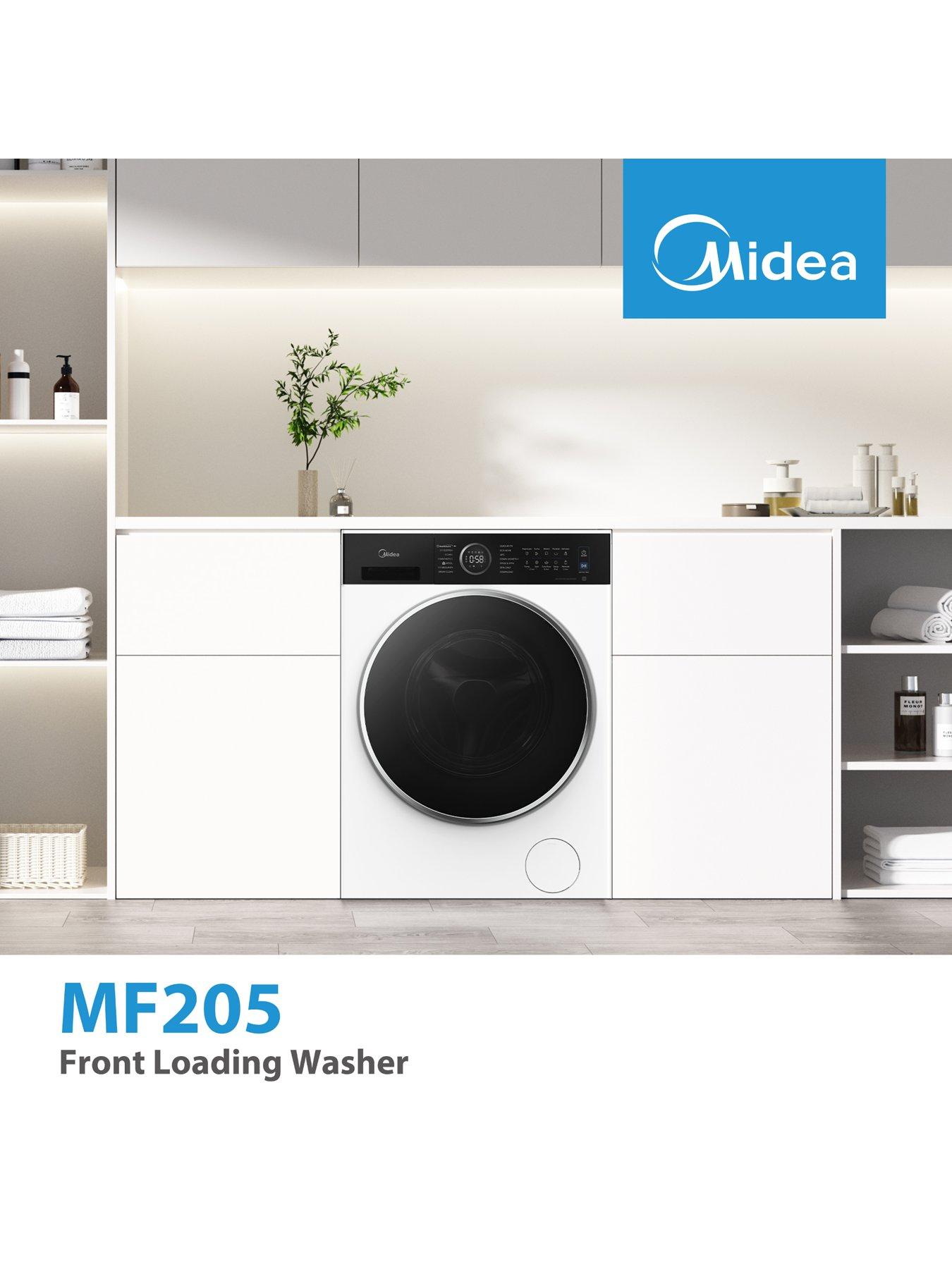 Image 2 of 7 of Midea MF205W100WBA30/W 10kg Steam Care Washing Machine White