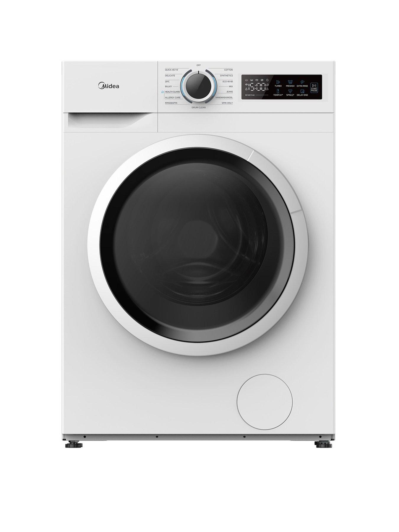 Midea MF110W100BA10/W 10kg Steam Care Washing Machine White
