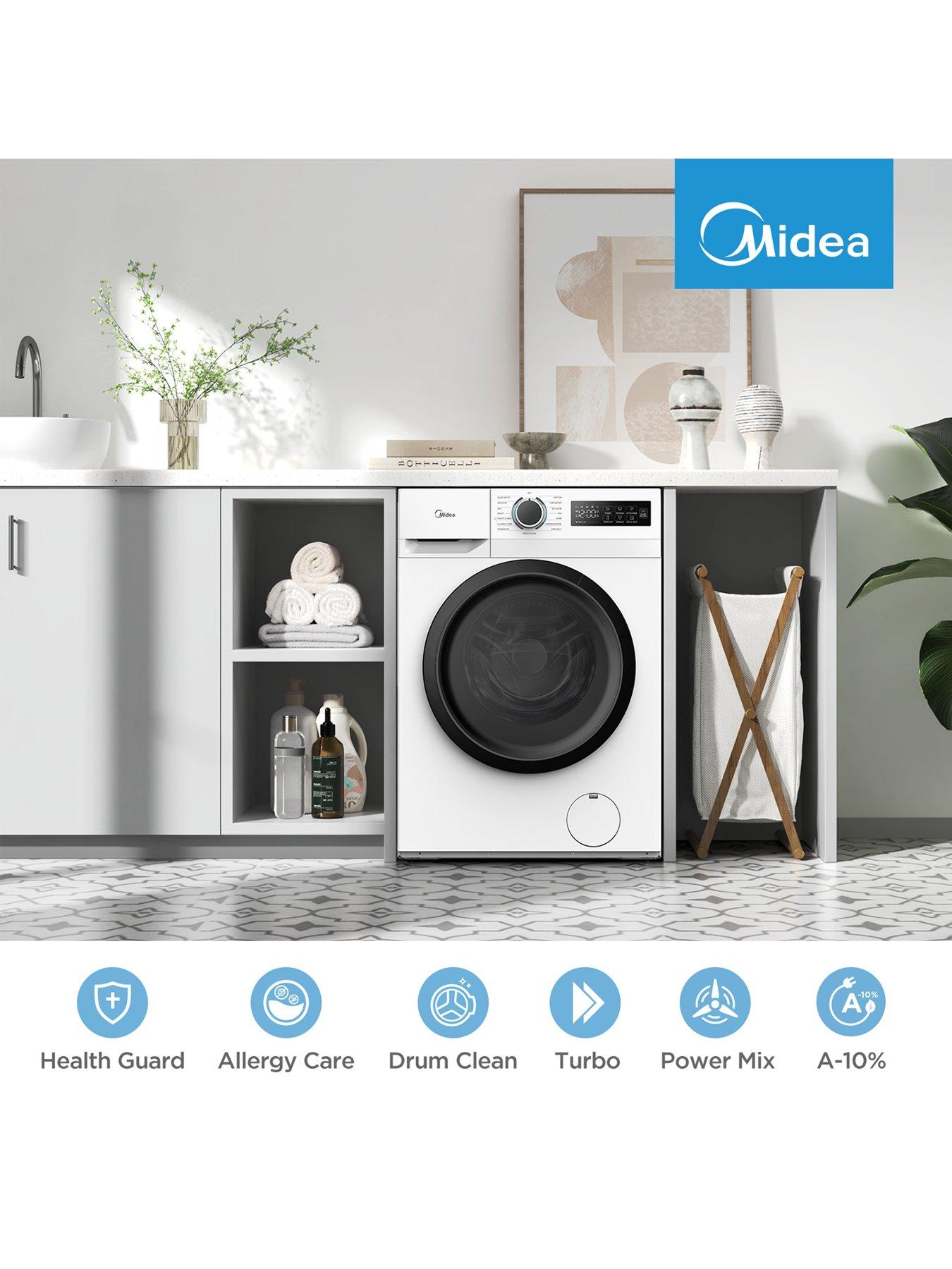 Image 6 of 7 of Midea Midea MF110W100BA10/W 10kg Washing Machine White