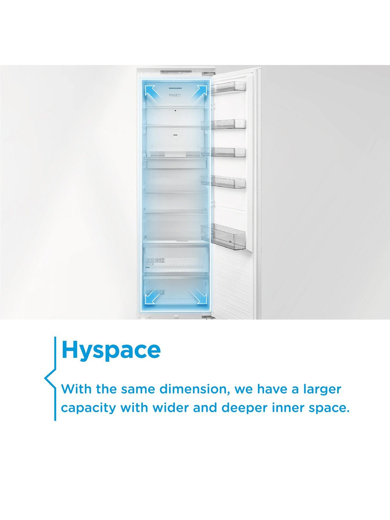 Image 2 of 7 of Midea MDRE423FGE01D Integrated Larder Fridge White