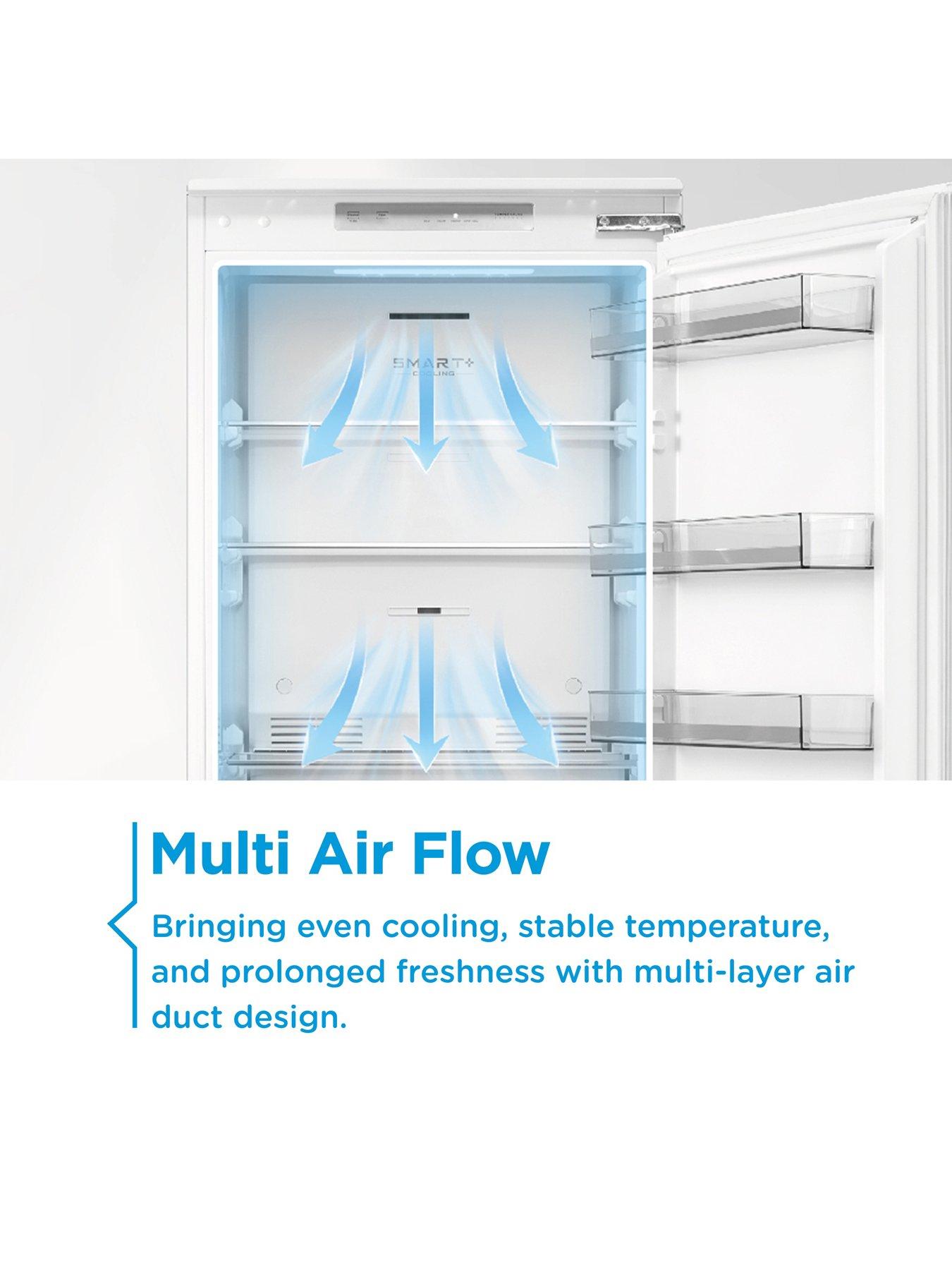 Image 3 of 7 of Midea MDRE423FGE01D Integrated Larder Fridge White