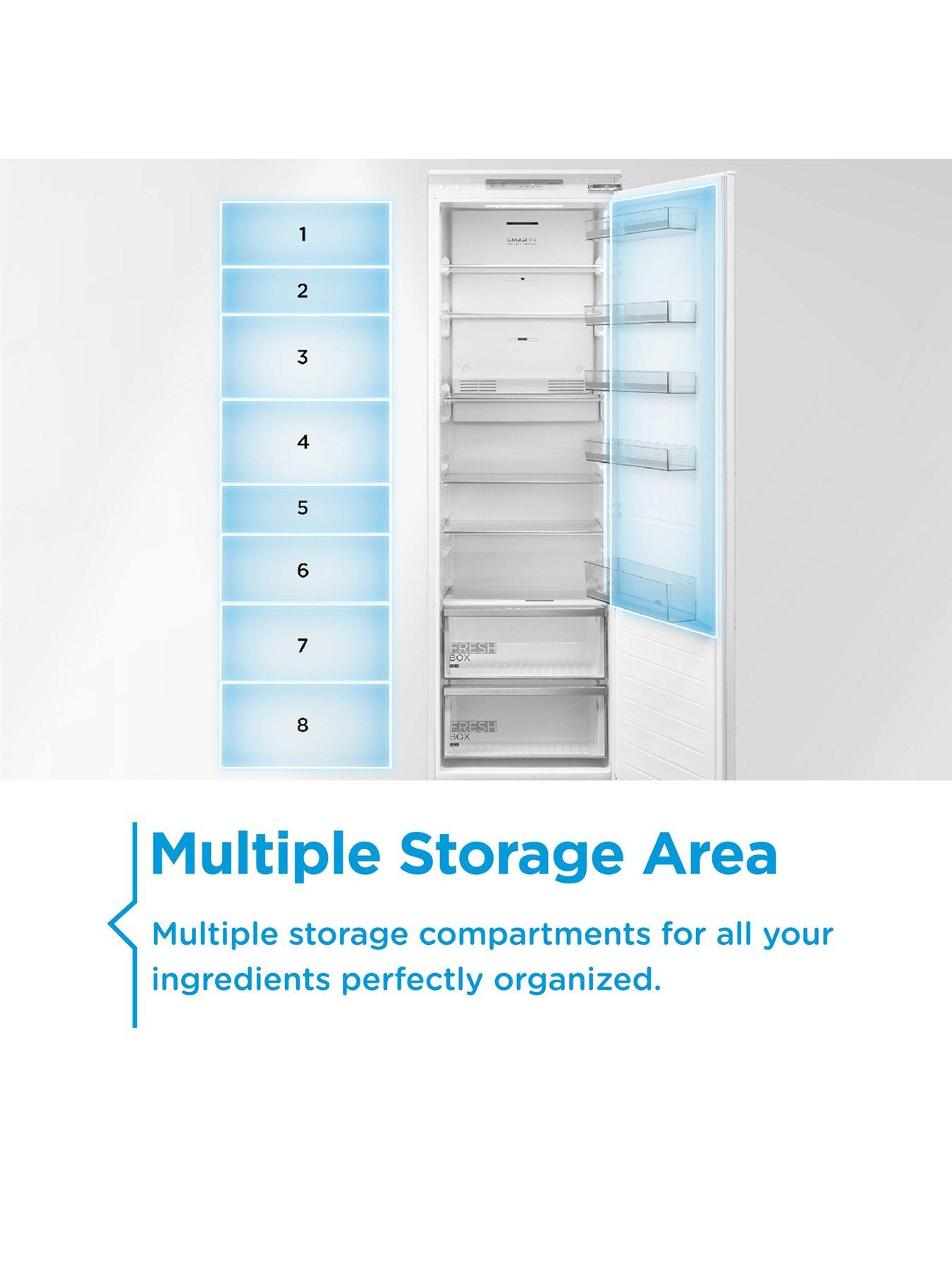 Image 4 of 7 of Midea MDRE423FGE01D Integrated Larder Fridge White