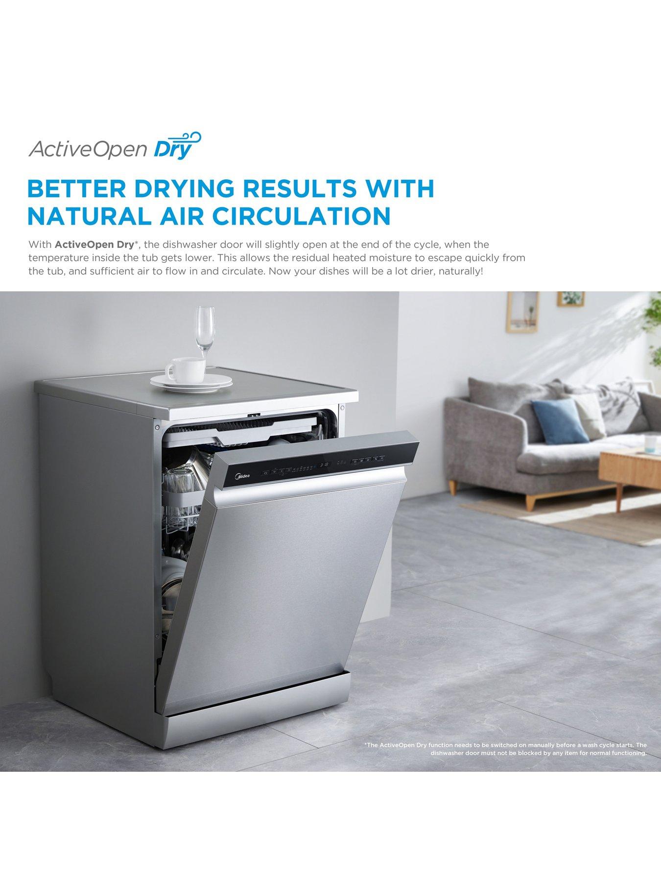 Image 2 of 7 of Midea Midea MDWEB1403M(B)-WG Integrated Full Size Dishwasher White