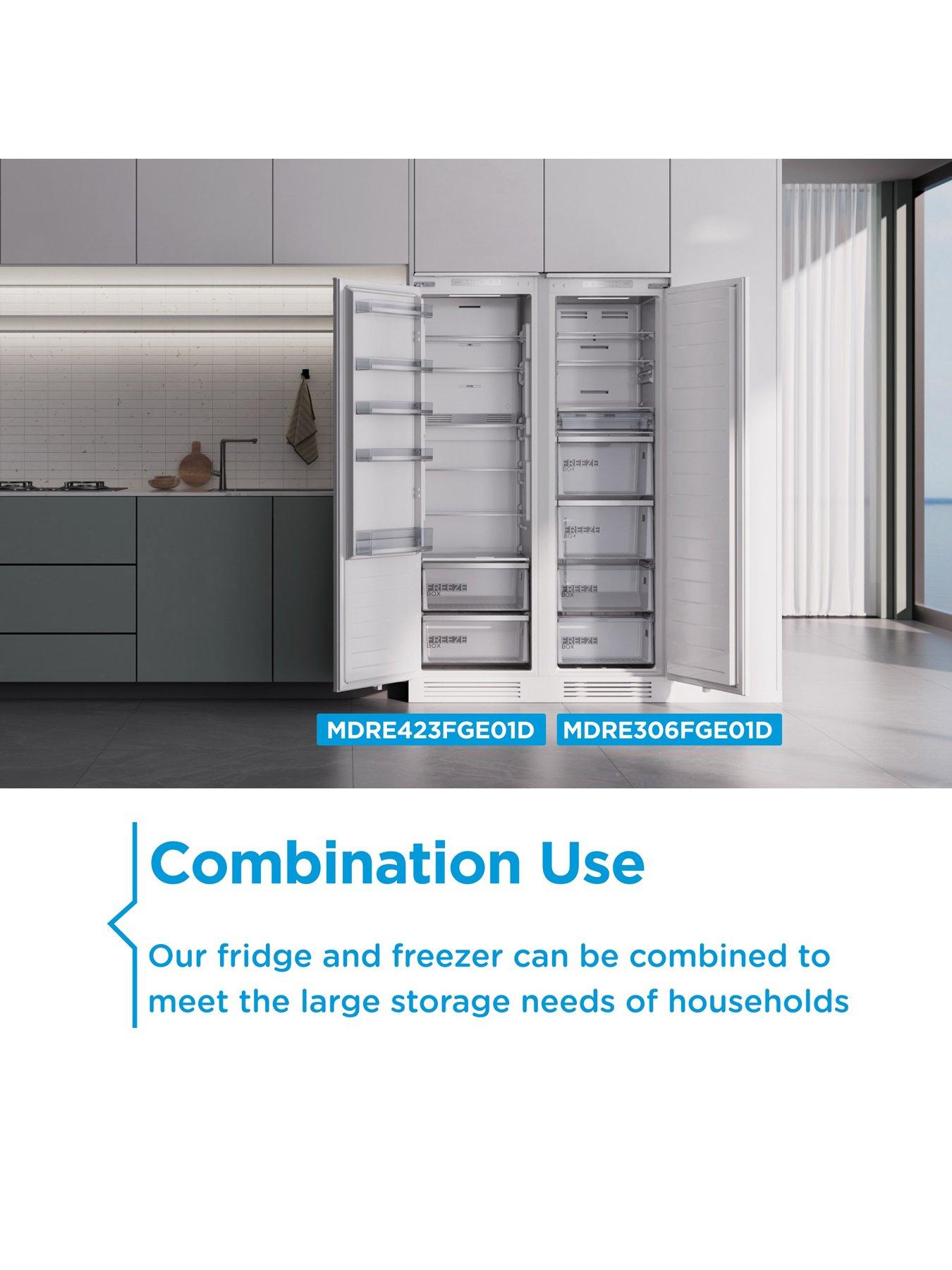 Image 5 of 7 of Midea MDRE306FGE01D Integrated Upright Freezer White