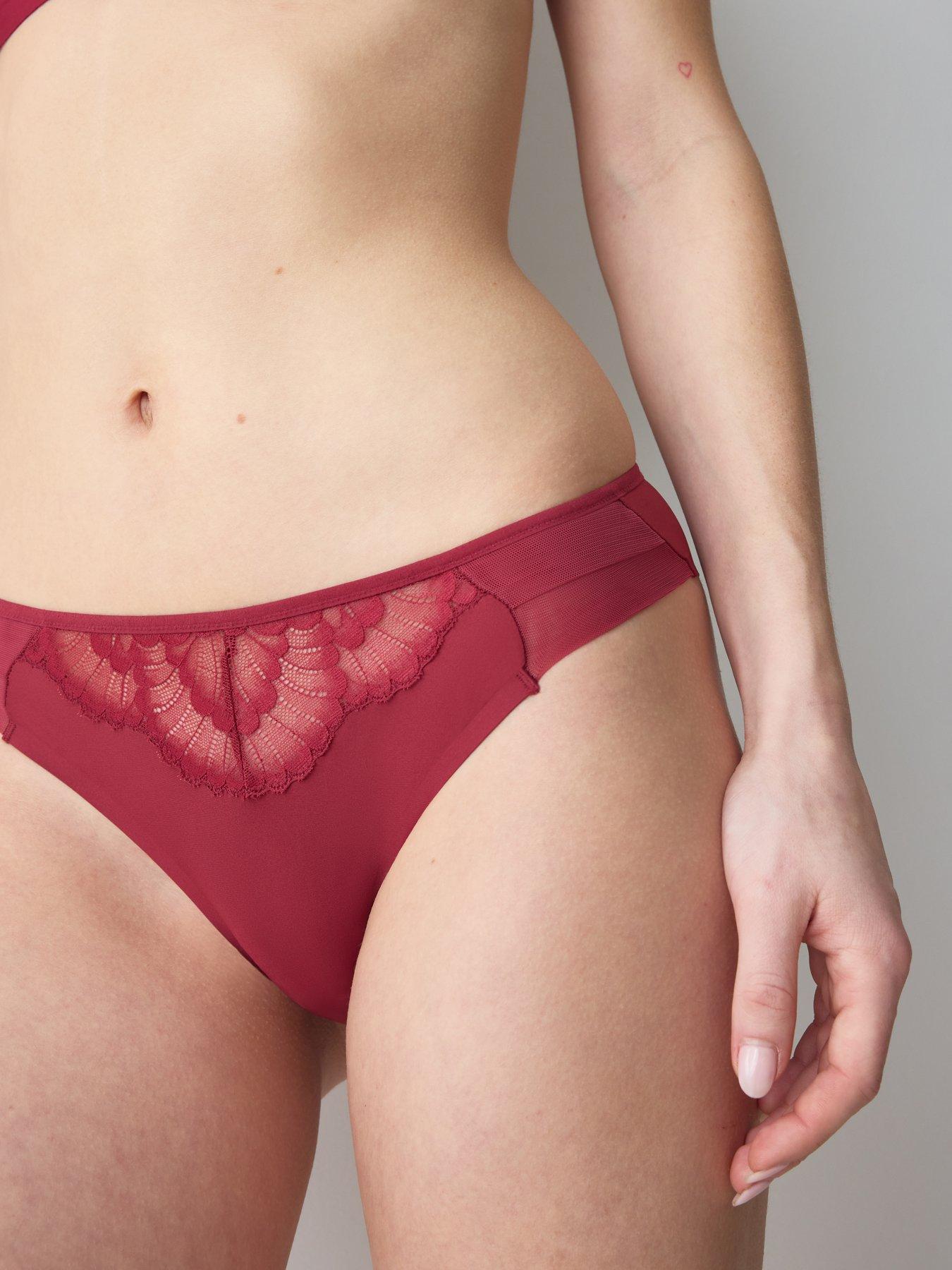 Image 3 of 4 of Triumph Love And Lace Hipster Brief - Berry