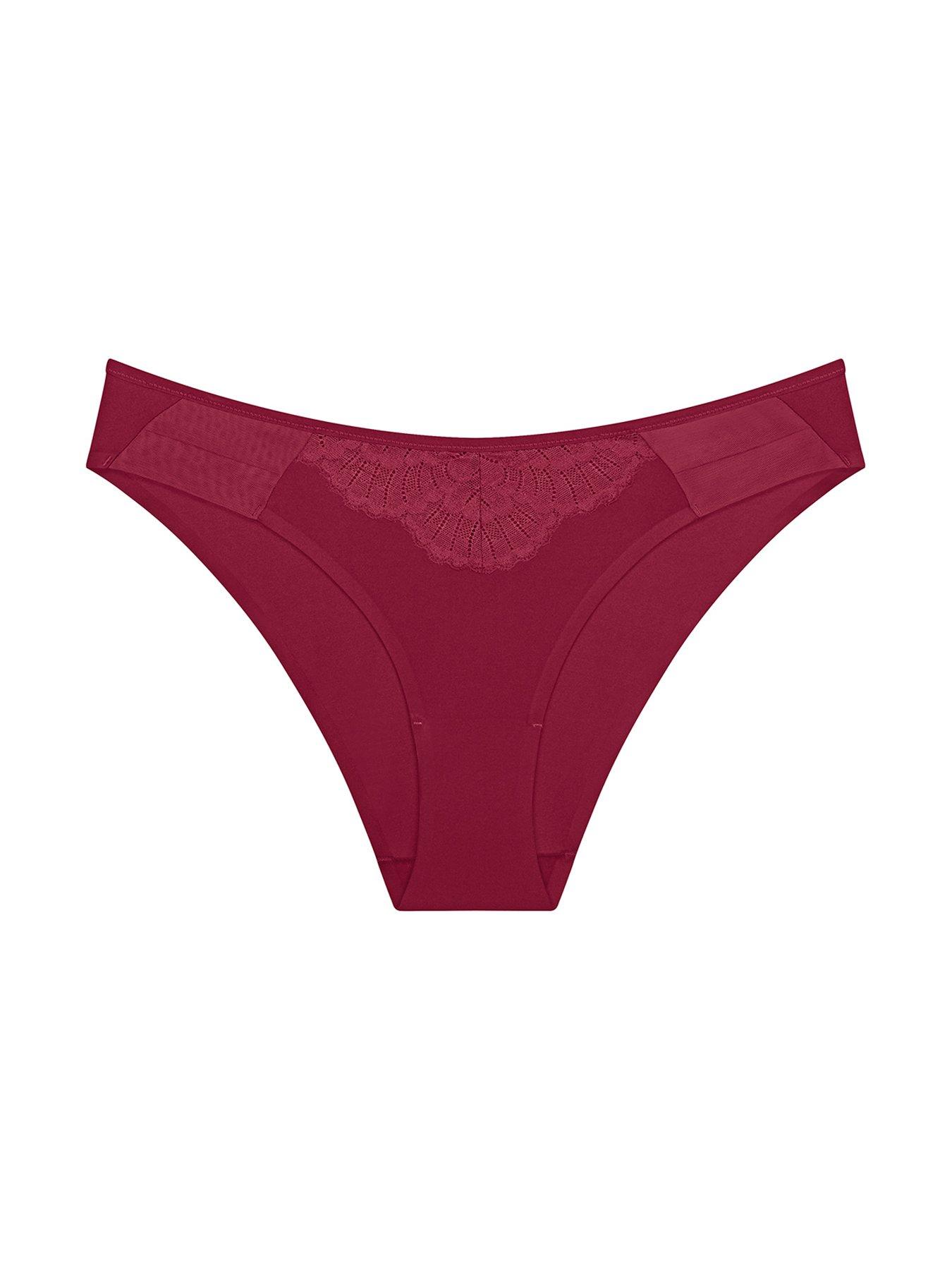 Image 4 of 4 of Triumph Love And Lace Hipster Brief - Berry