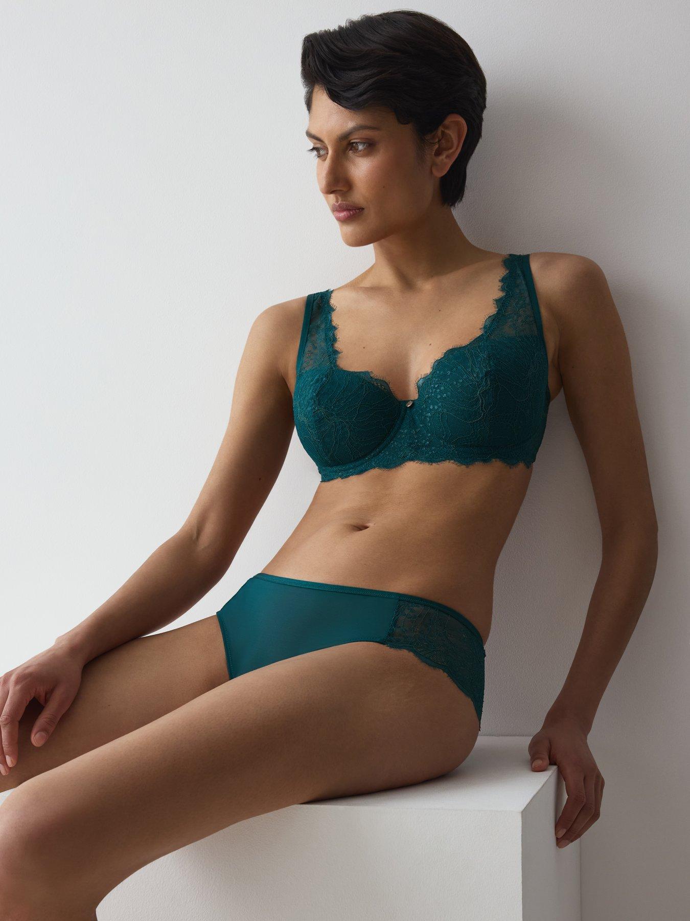 Image 3 of 4 of Triumph Amourette Sparkle Hipster Brief - Teal