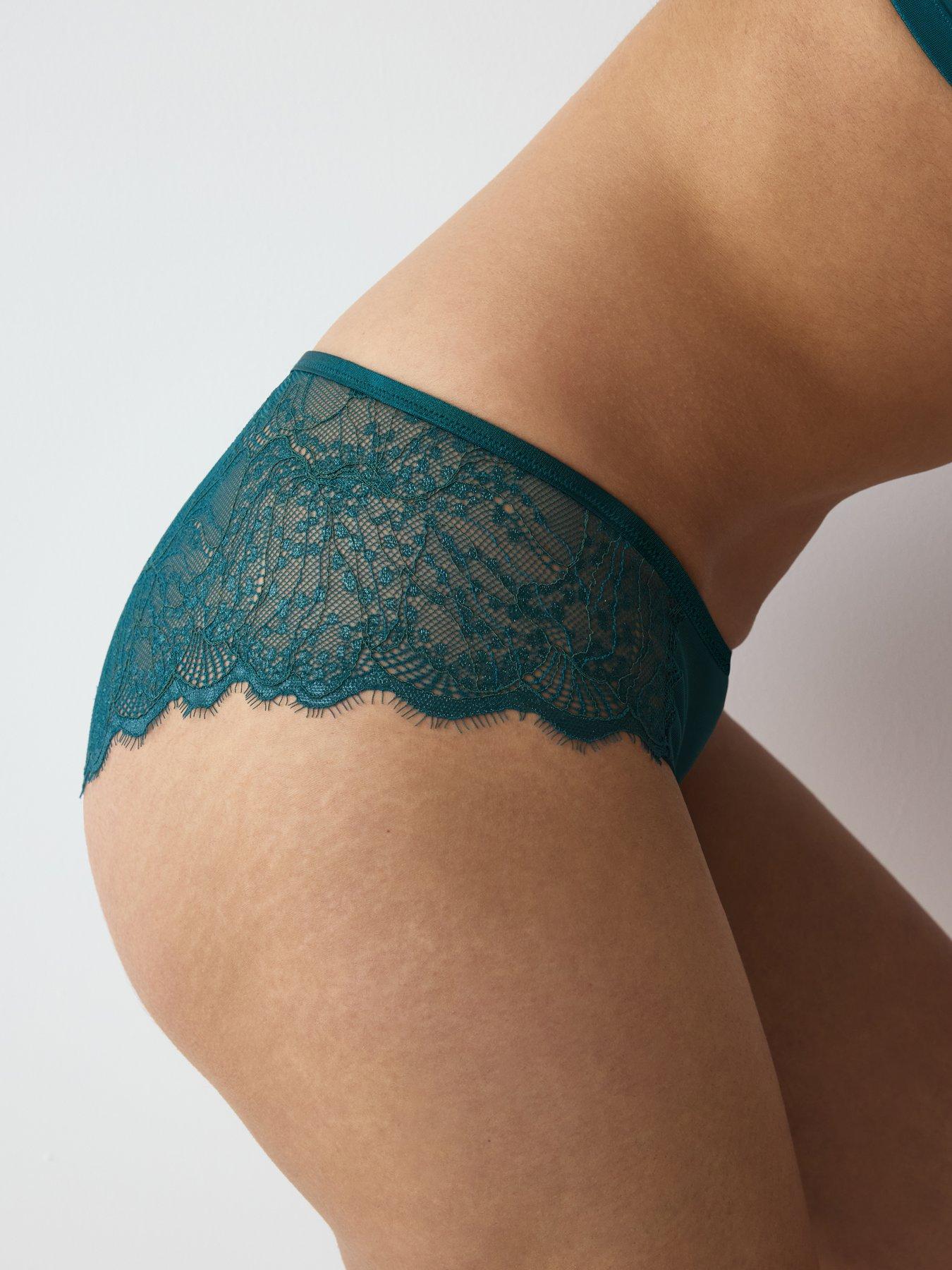 Image 4 of 4 of Triumph Amourette Sparkle Hipster Brief - Teal