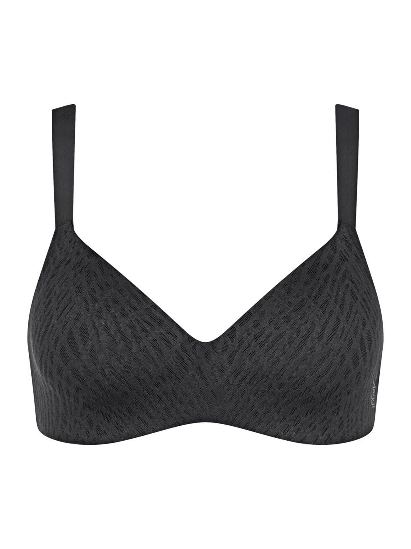 Image 5 of 5 of Sloggi Womens Zero Feel 2.0 Seamfree Non-Wired T-Shirt Bra - Black
