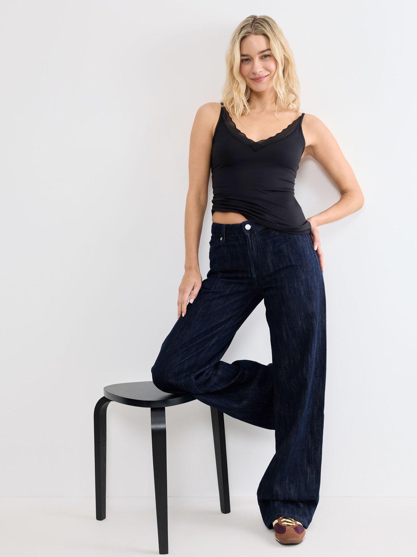Image 3 of 5 of Sloggi Go Blush Spaghetti Top - Black