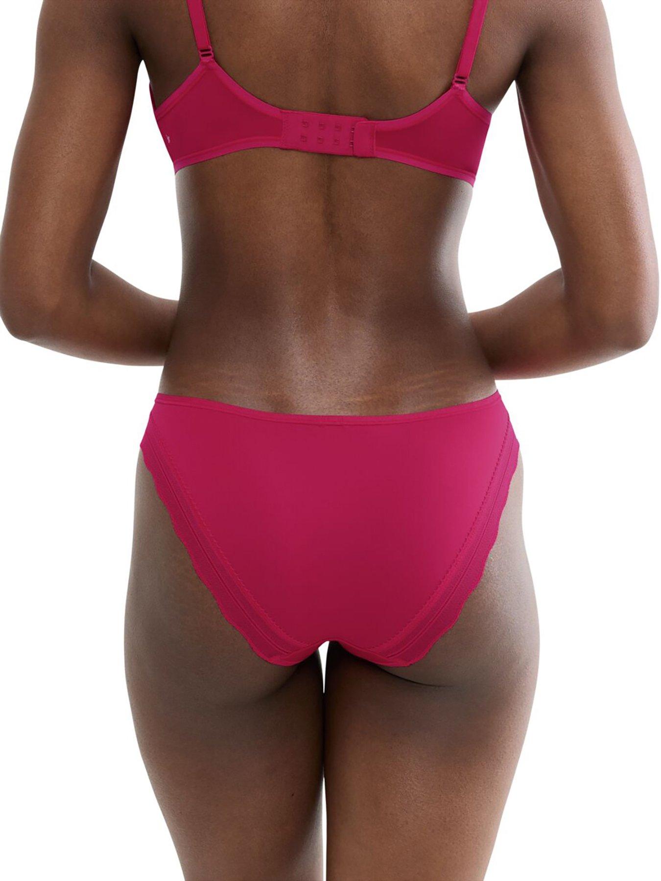 Image 2 of 5 of Sloggi Womens Go Blush High Leg 2 Pack Briefs - Berry Combo