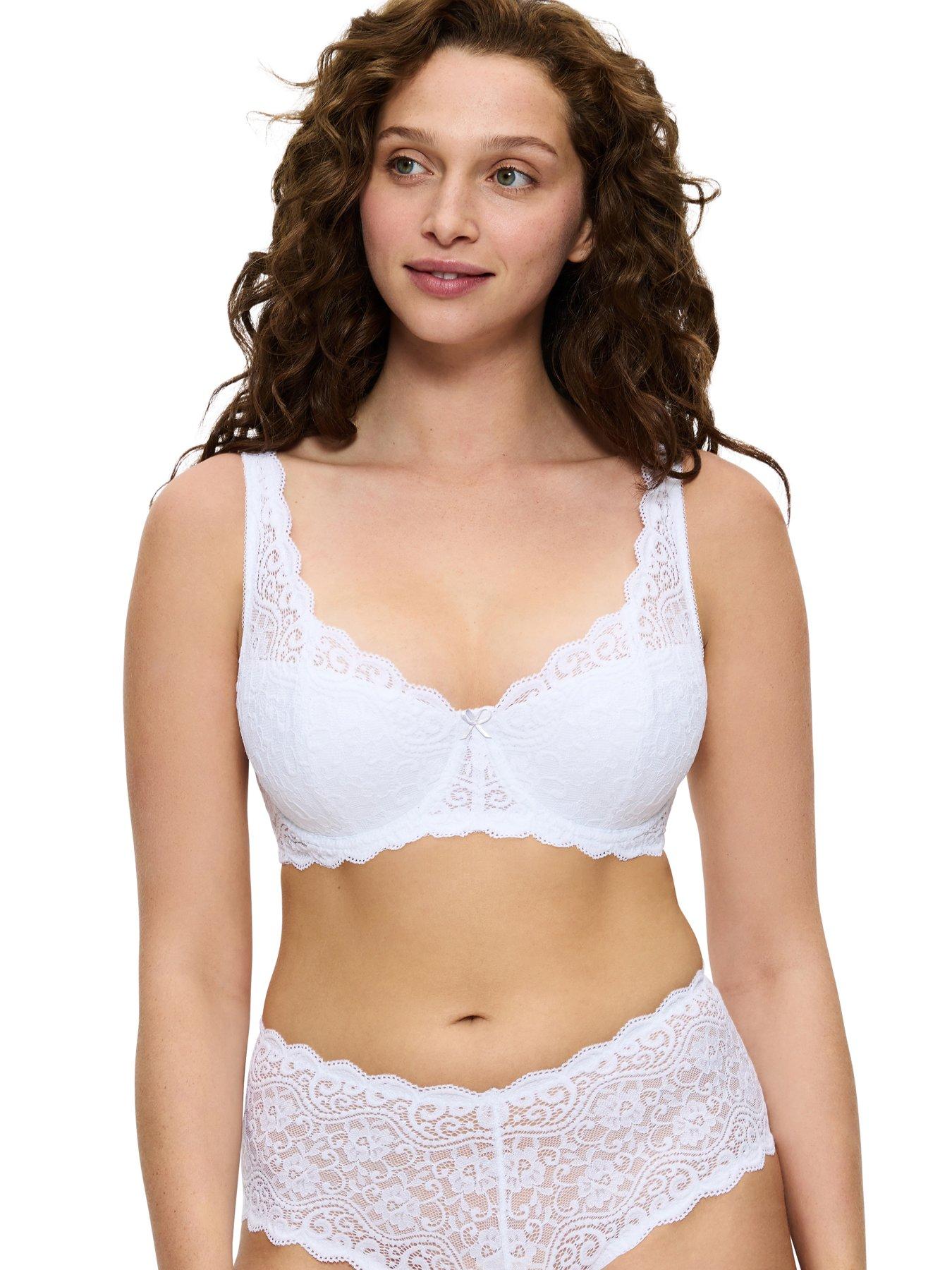 Triumph Amourette Wired Half Wired Push Up Bra - White