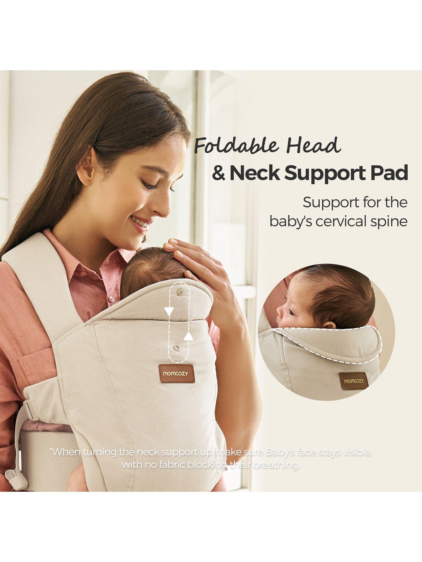 Image 7 of 7 of Momcozy Newborn Carrier WeeSnug - Khaki