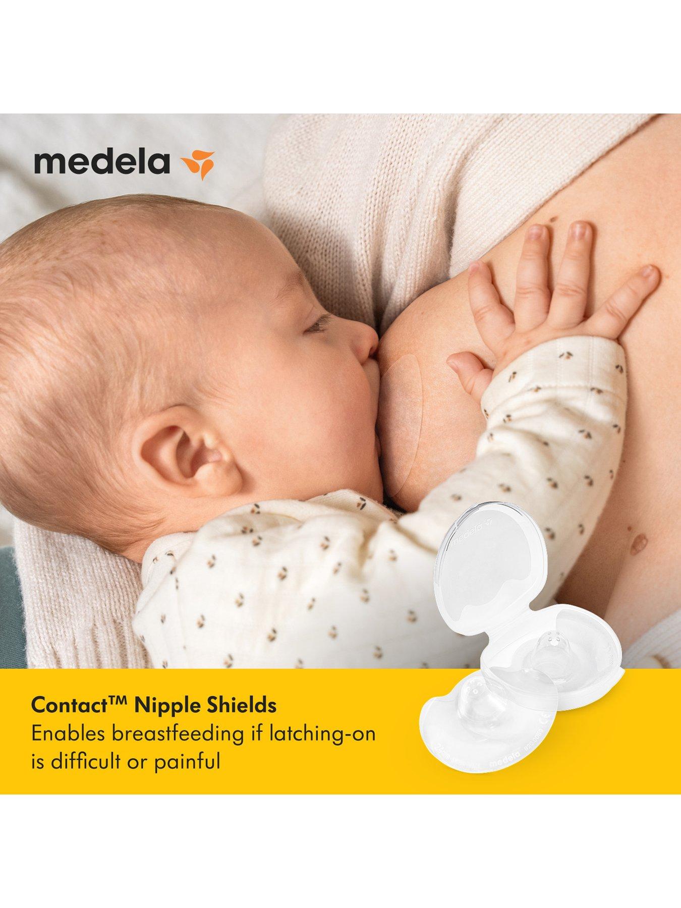Image 3 of 7 of Medela Contact Nipple Shields Medium (20mm) with Case (2 pack)