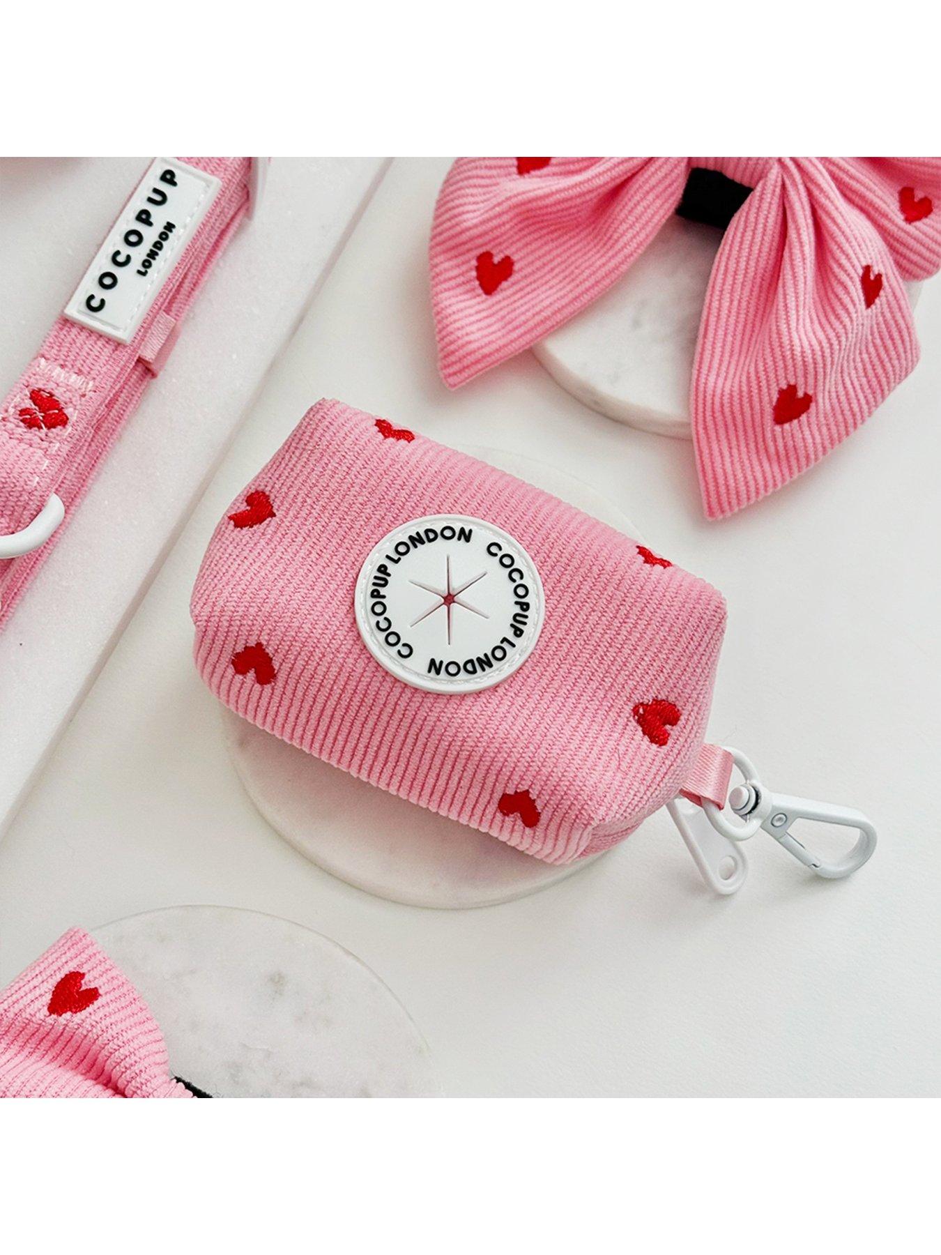 Image 2 of 2 of Cocopup Pink Heartstrings Cord Poop Bag Holder