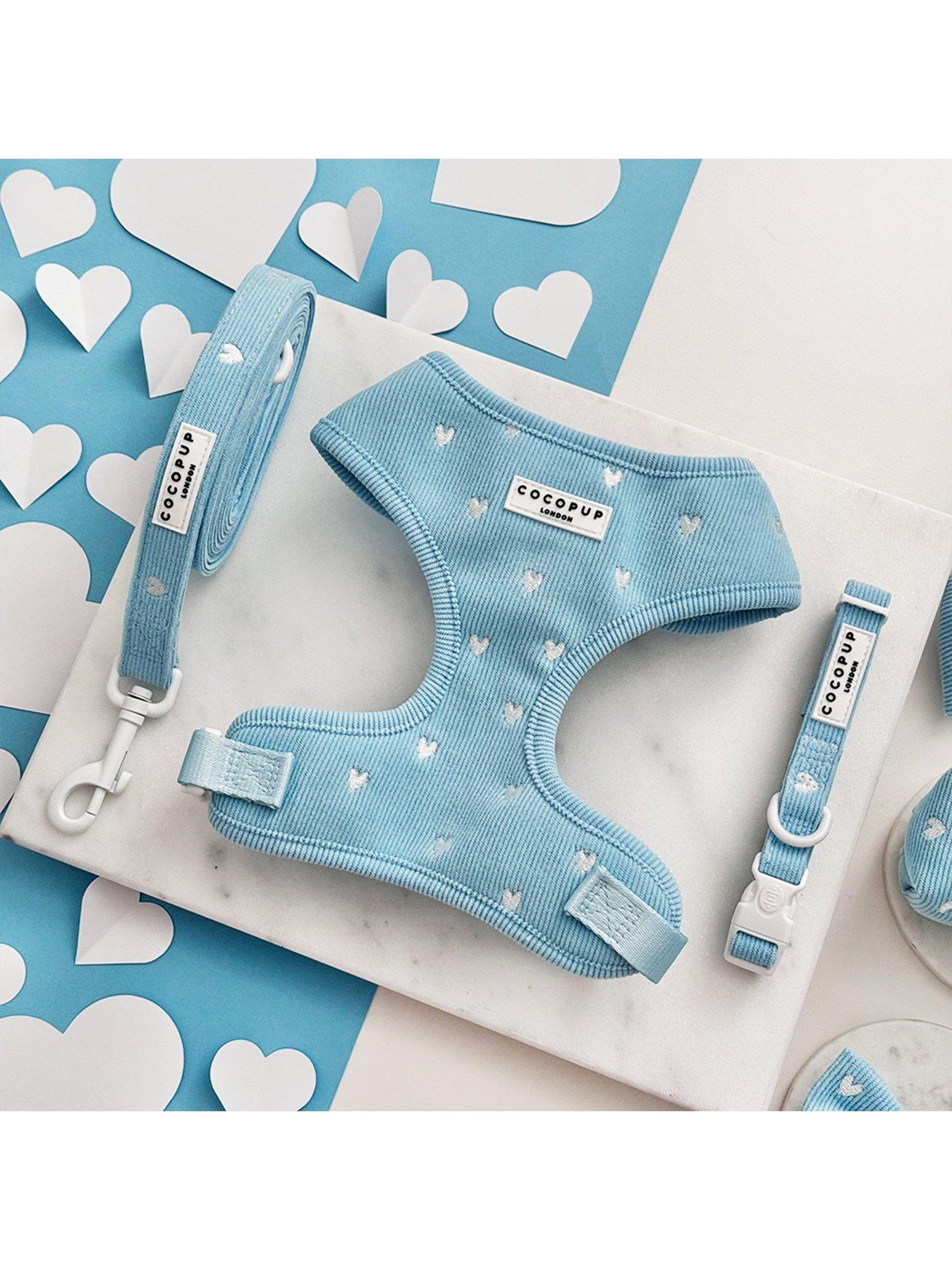 Image 3 of 3 of Cocopup Blue Heartstrings Cord Adjustable Neck Harness
