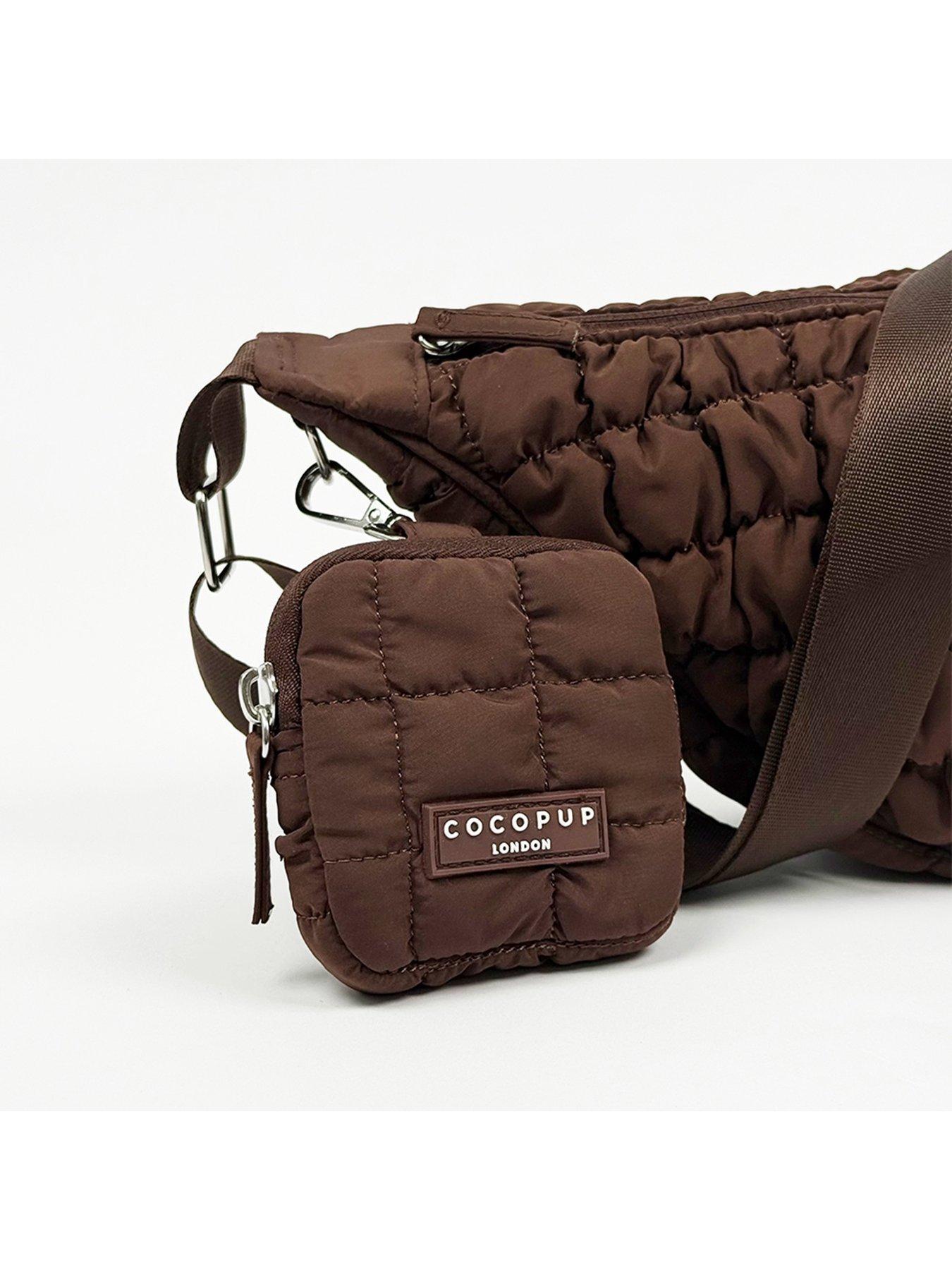Image 2 of 2 of Cocopup Crossbody Crescent Dog Walking Bag-Espresso