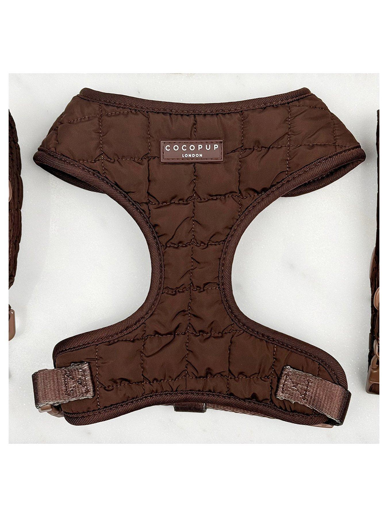 Image 1 of 3 of Cocopup Espresso Quilted Adjustable Neck Harness