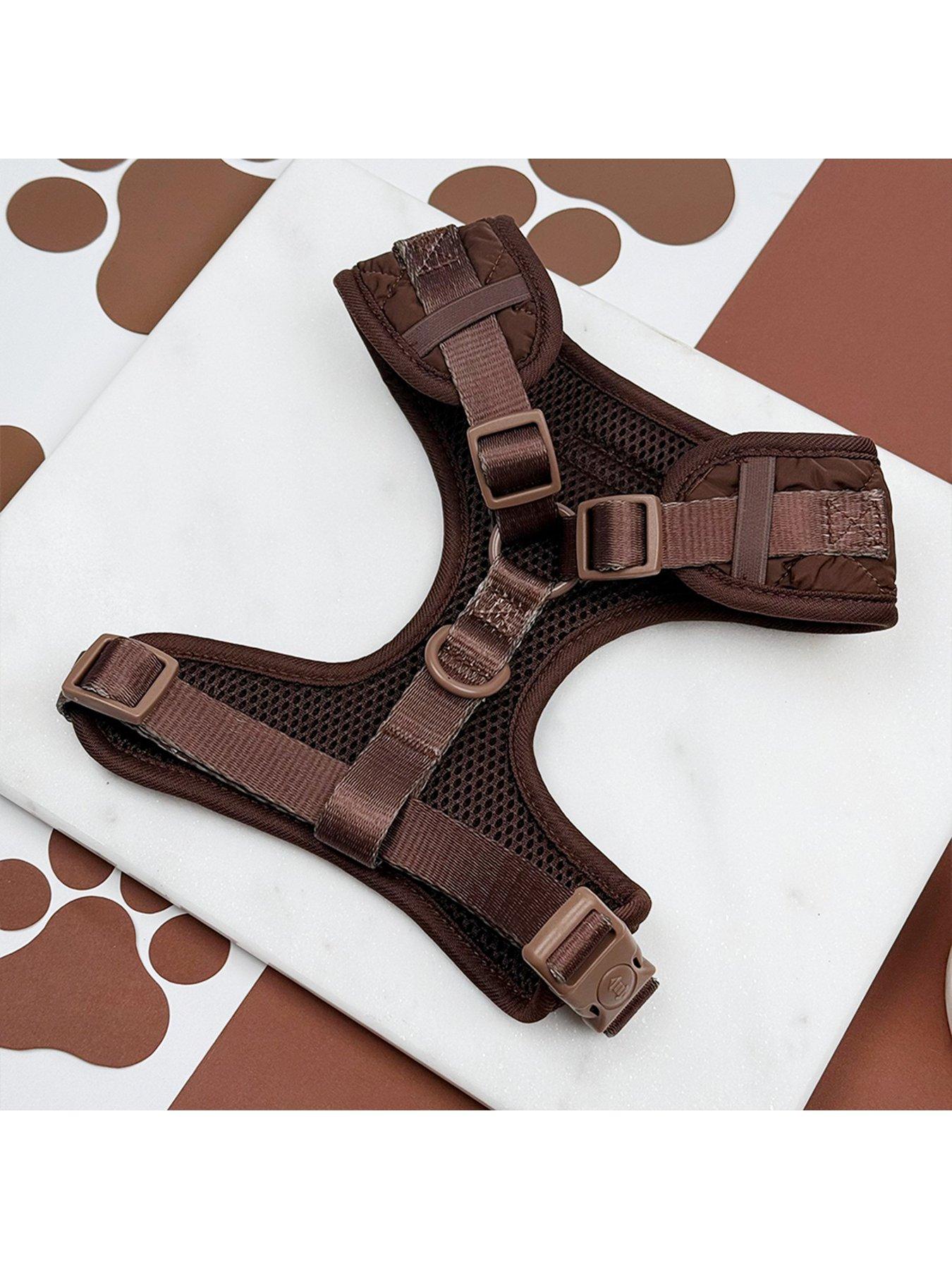 Image 2 of 3 of Cocopup Espresso Quilted Adjustable Neck Harness