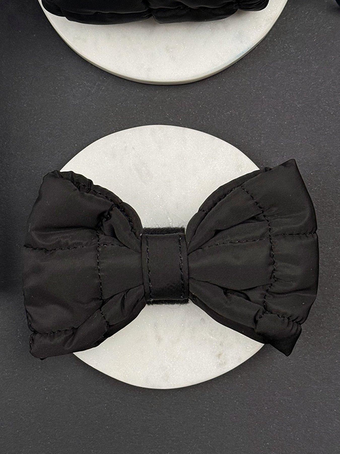 Cocopup Onyx Quilted Bow Tie