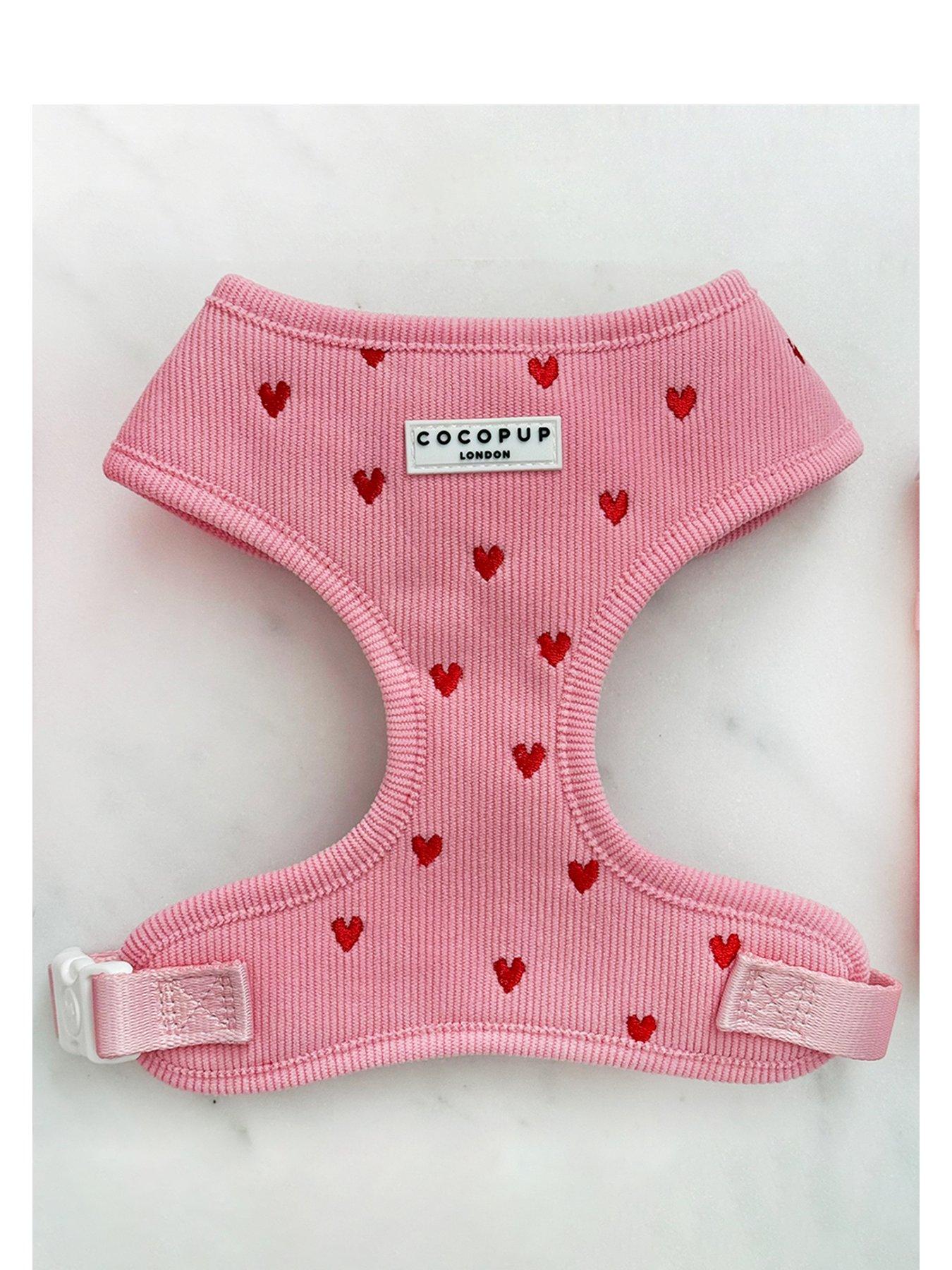 Cocopup Pink Heartstrings Cord Adjustable Neck Harness
