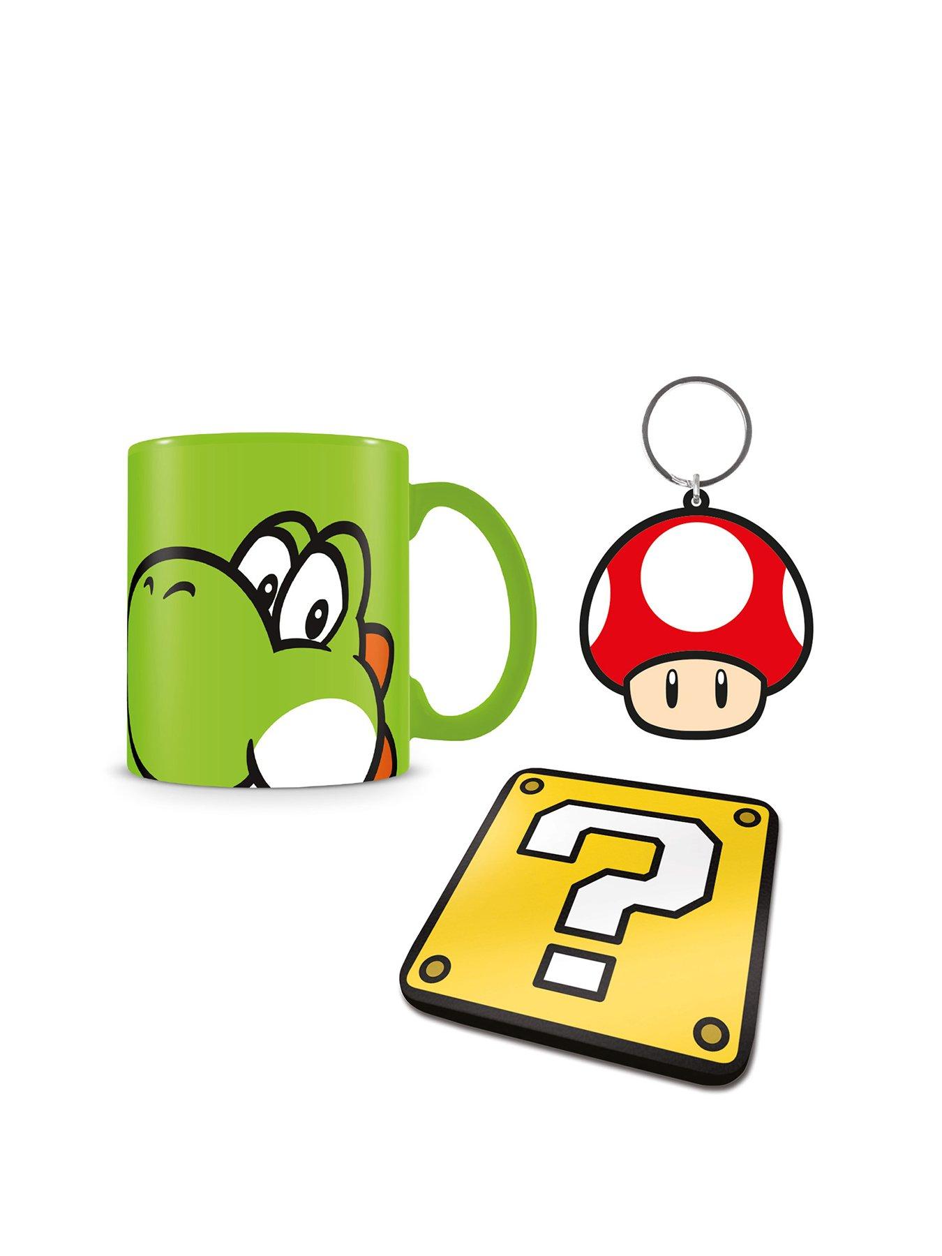 Image 2 of 4 of Super Mario Super Mario (yoshi) Gift Set (mug, Coaster &amp; Keychain)
