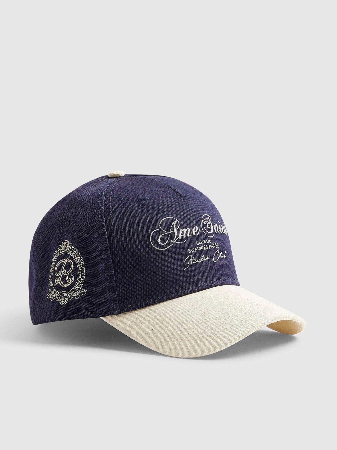 River Island Ame Saint Baseball Cap - Navy