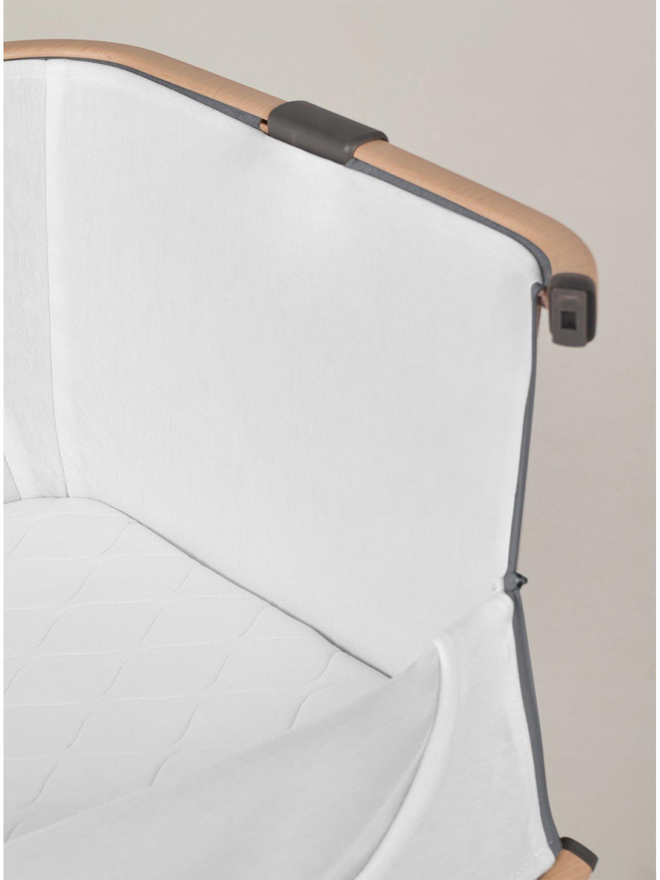 Image 3 of 8 of Silver Cross Lunar bed side Crib Whisper Grey