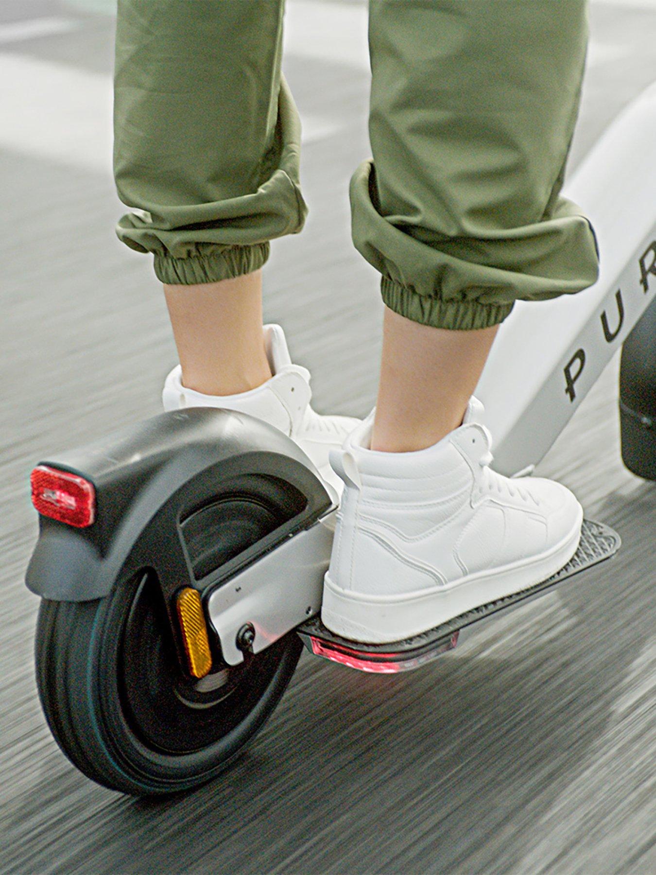 Image 2 of 8 of Pure Flex Platinum Silver Electric Scooter