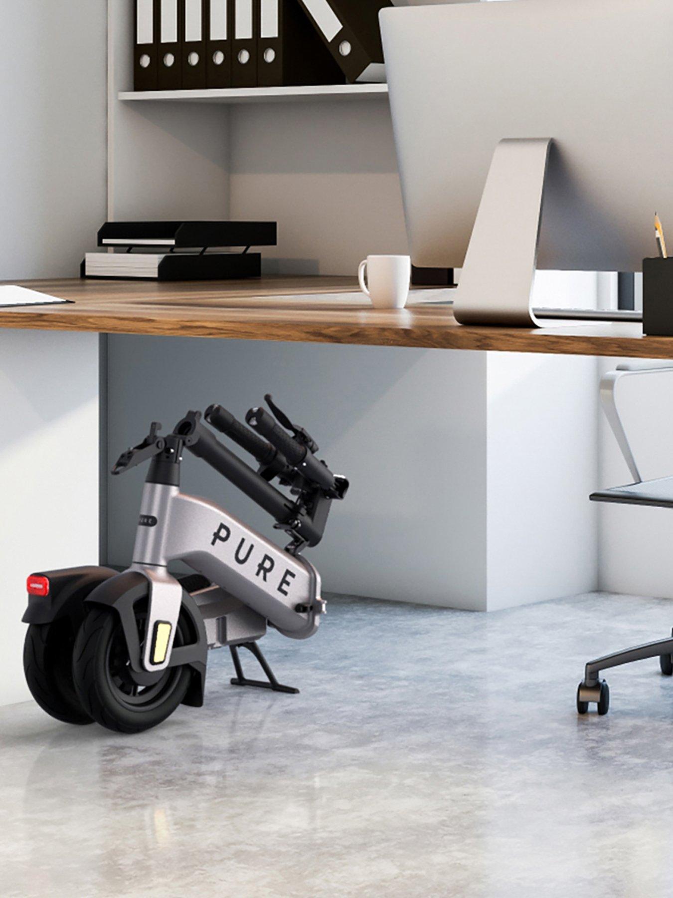 Image 3 of 8 of Pure Flex Platinum Silver Electric Scooter