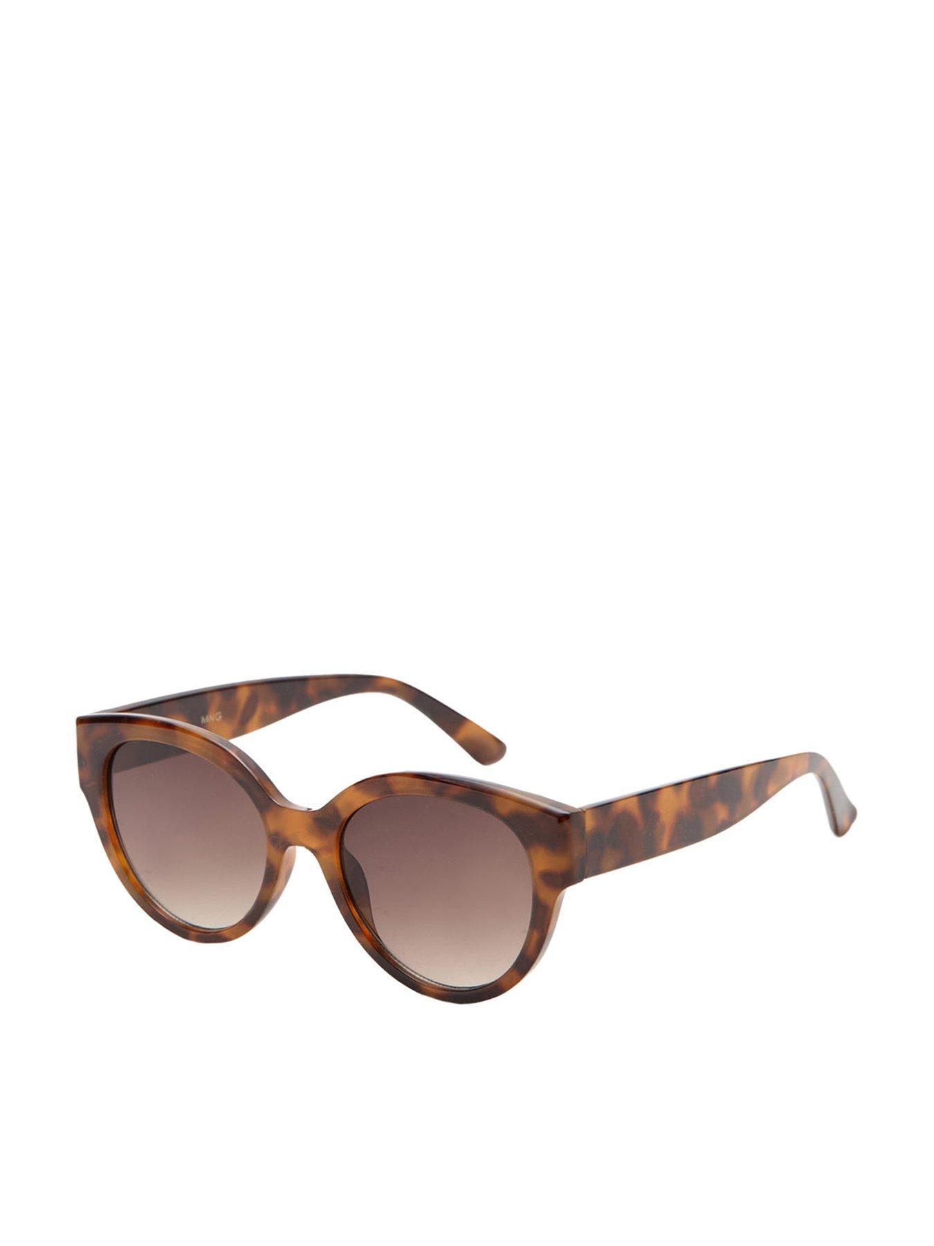 Image 1 of 4 of Mango Cat-Eye Sunglasses - Chocolate
