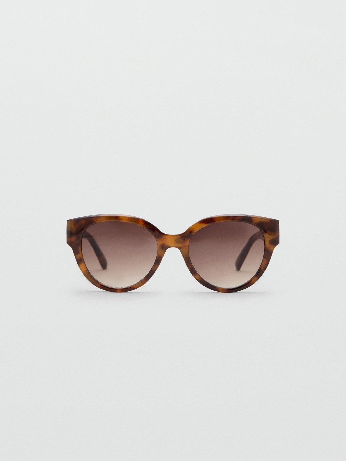 Image 2 of 4 of Mango Cat-Eye Sunglasses - Chocolate