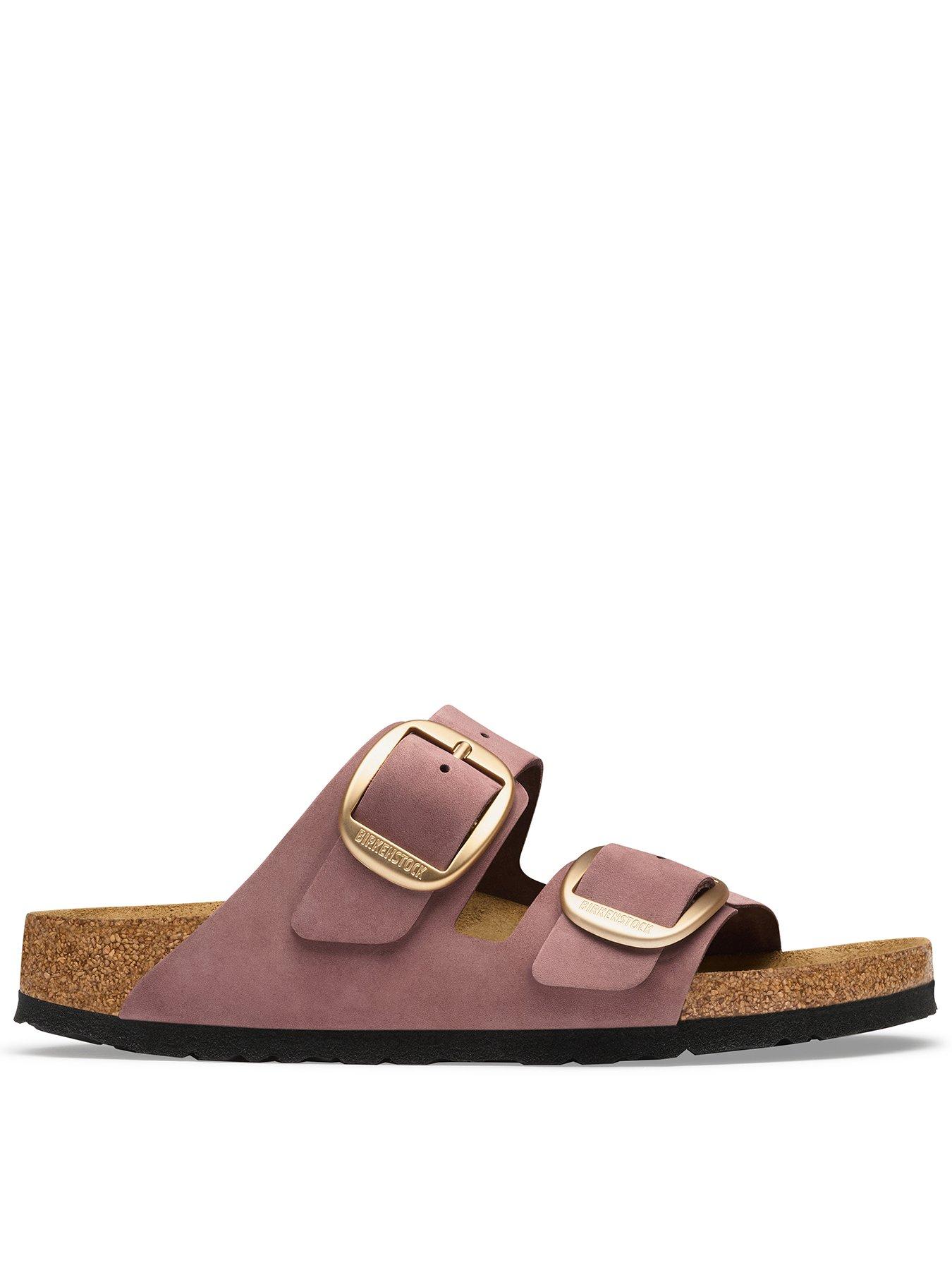 Birkenstock Arizona Big Buckle Nubuck Sandals - Purple