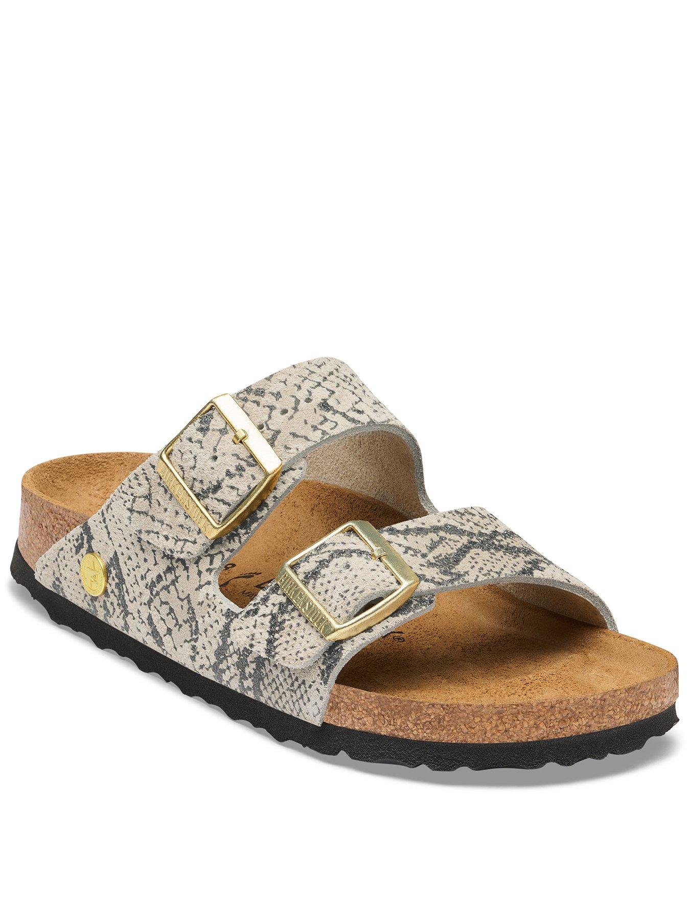 Birkenstock Arizona Suede Sandal - Snake Oyster