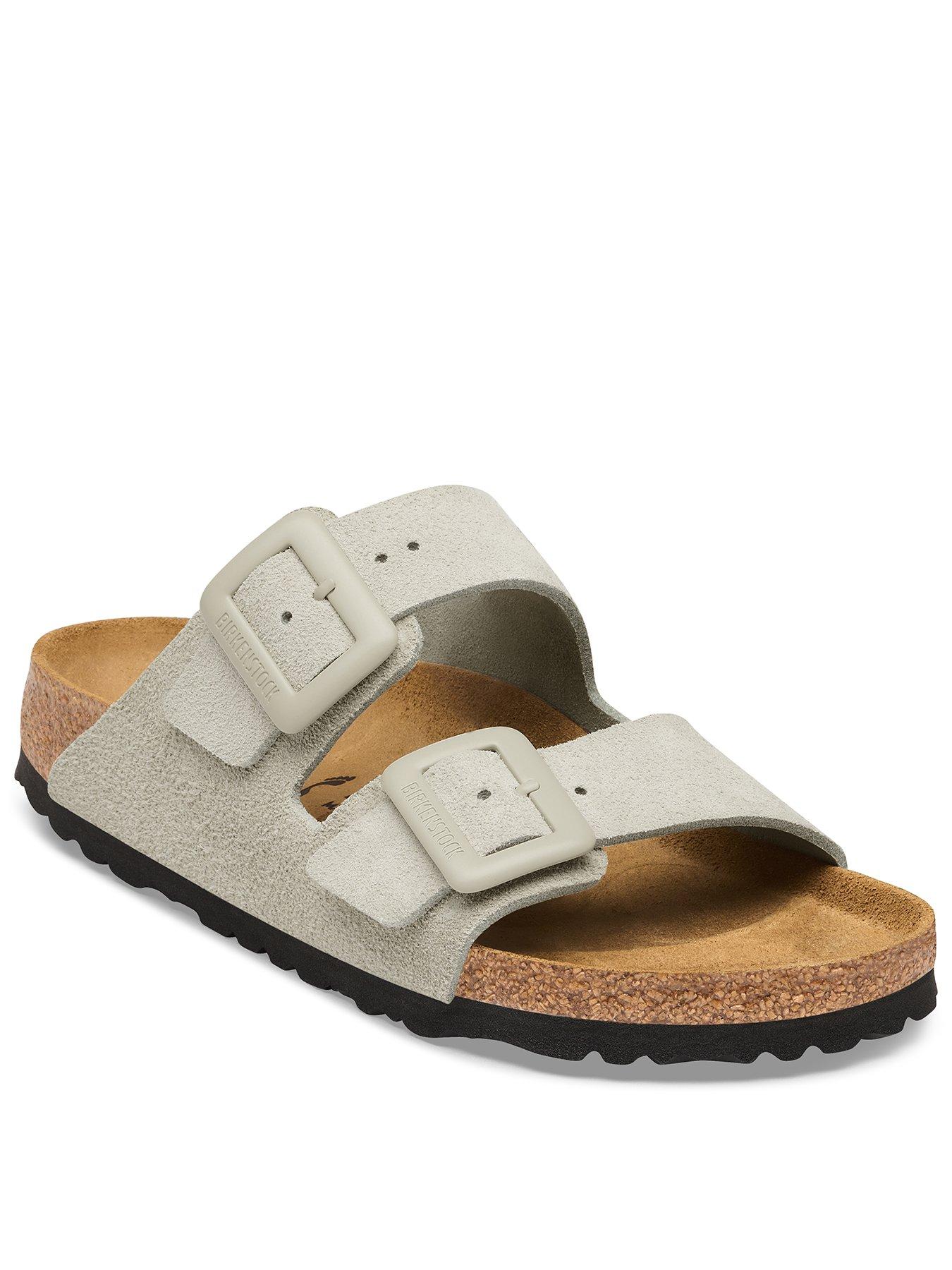Image 1 of 3 of Birkenstock Arizona Suede Sandals - Cream