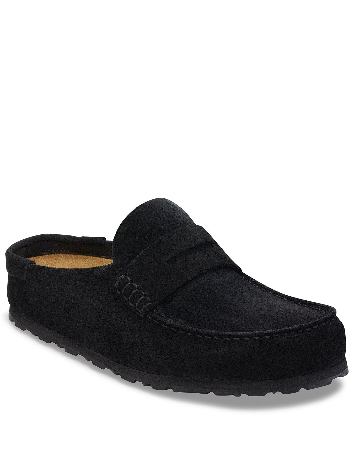 Birkenstock Naples Wrapped Suede Leather Clog - Black