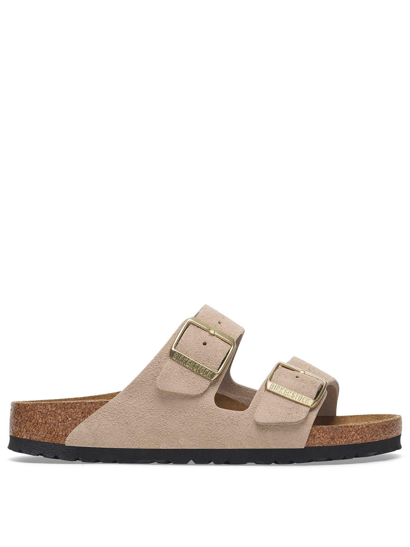 Image 2 of 3 of Birkenstock Womens Arizona Suede Leather Sandal - Sandcastle