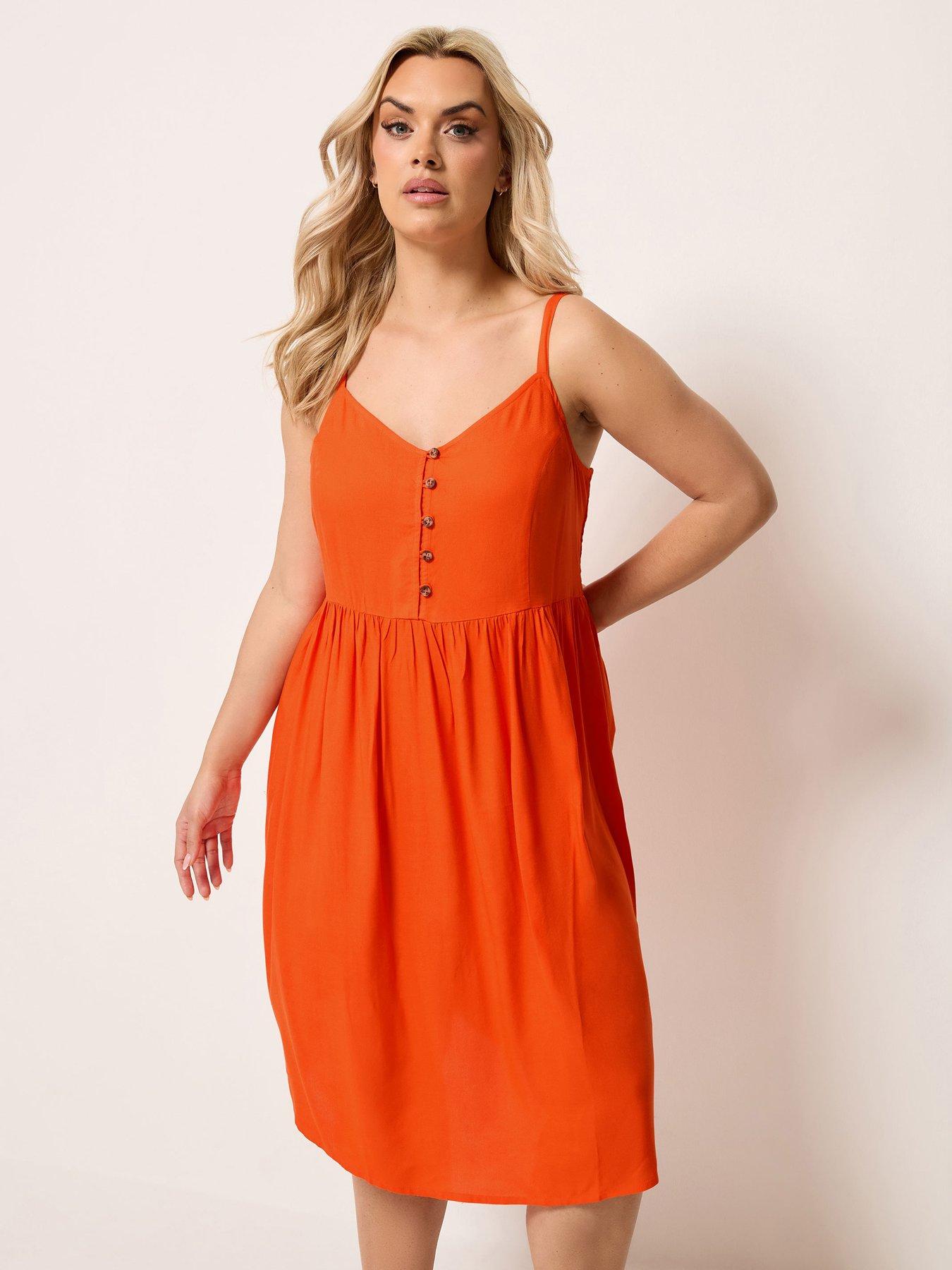 Yours Curve Strappy Sundress - Red