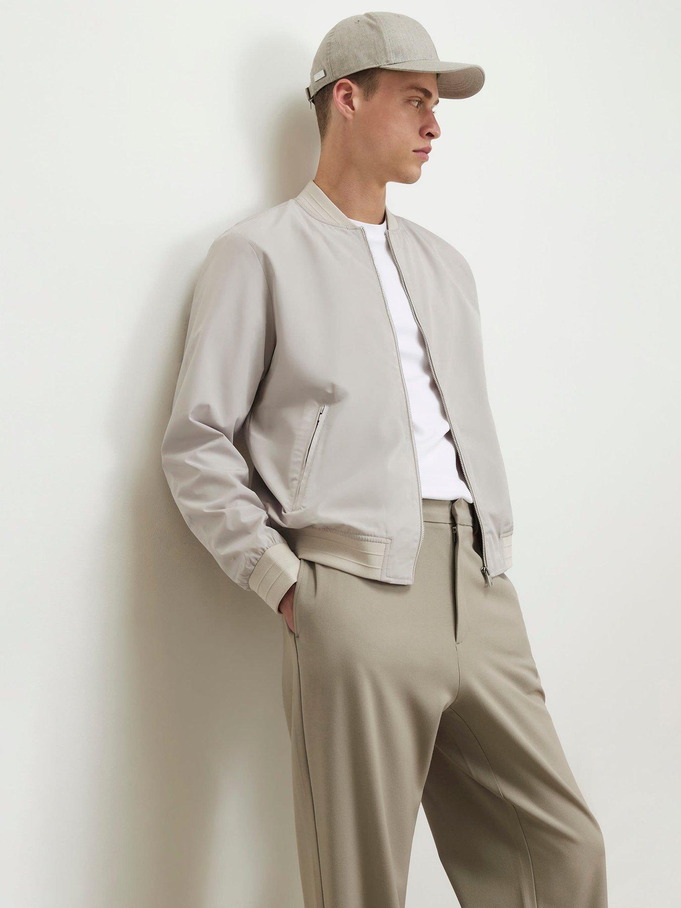 Image 1 of 6 of River Island Lightweight Bomber Jacket - Beige