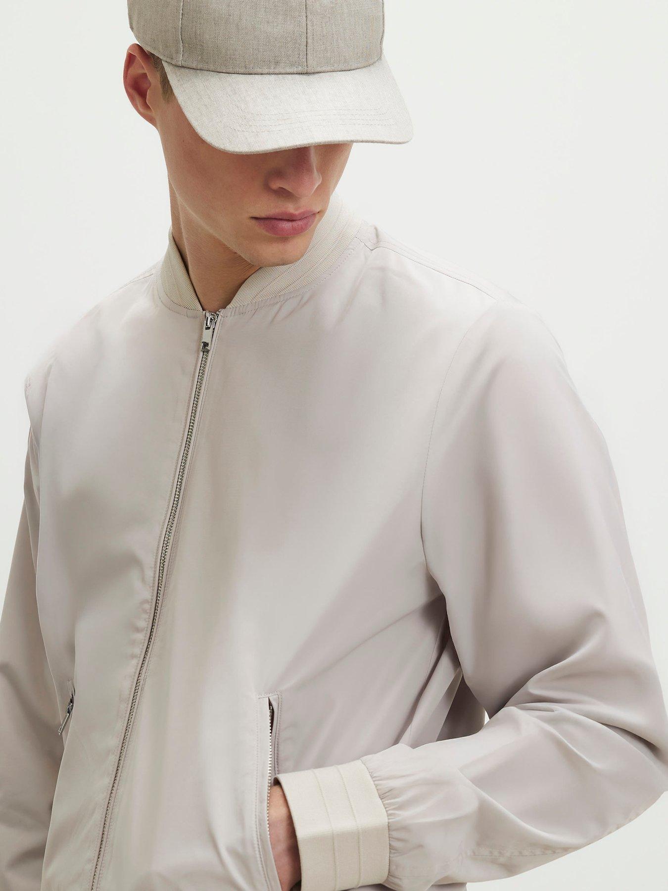 Image 4 of 6 of River Island Lightweight Bomber Jacket - Beige