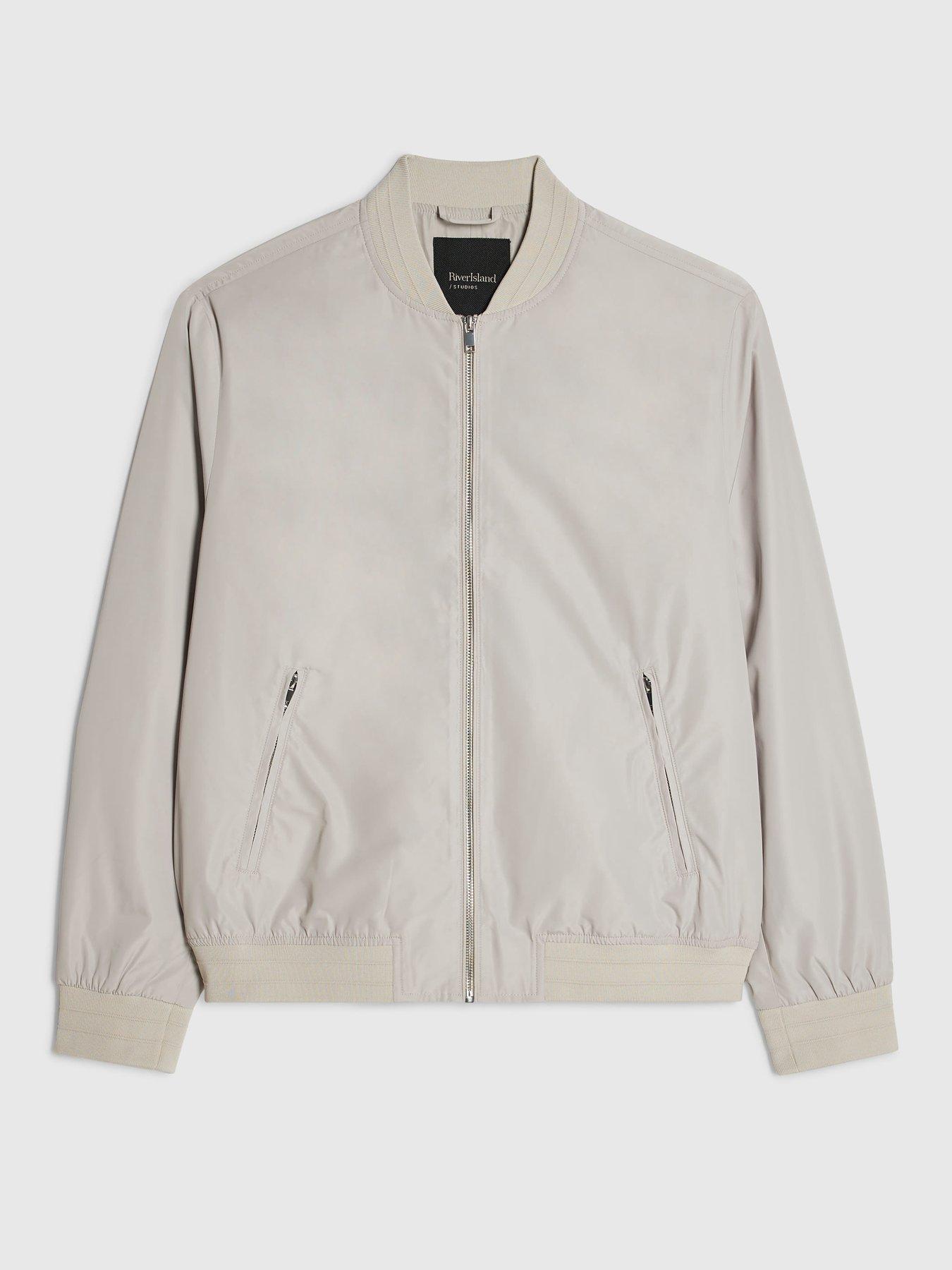 Image 6 of 6 of River Island Lightweight Bomber Jacket - Beige