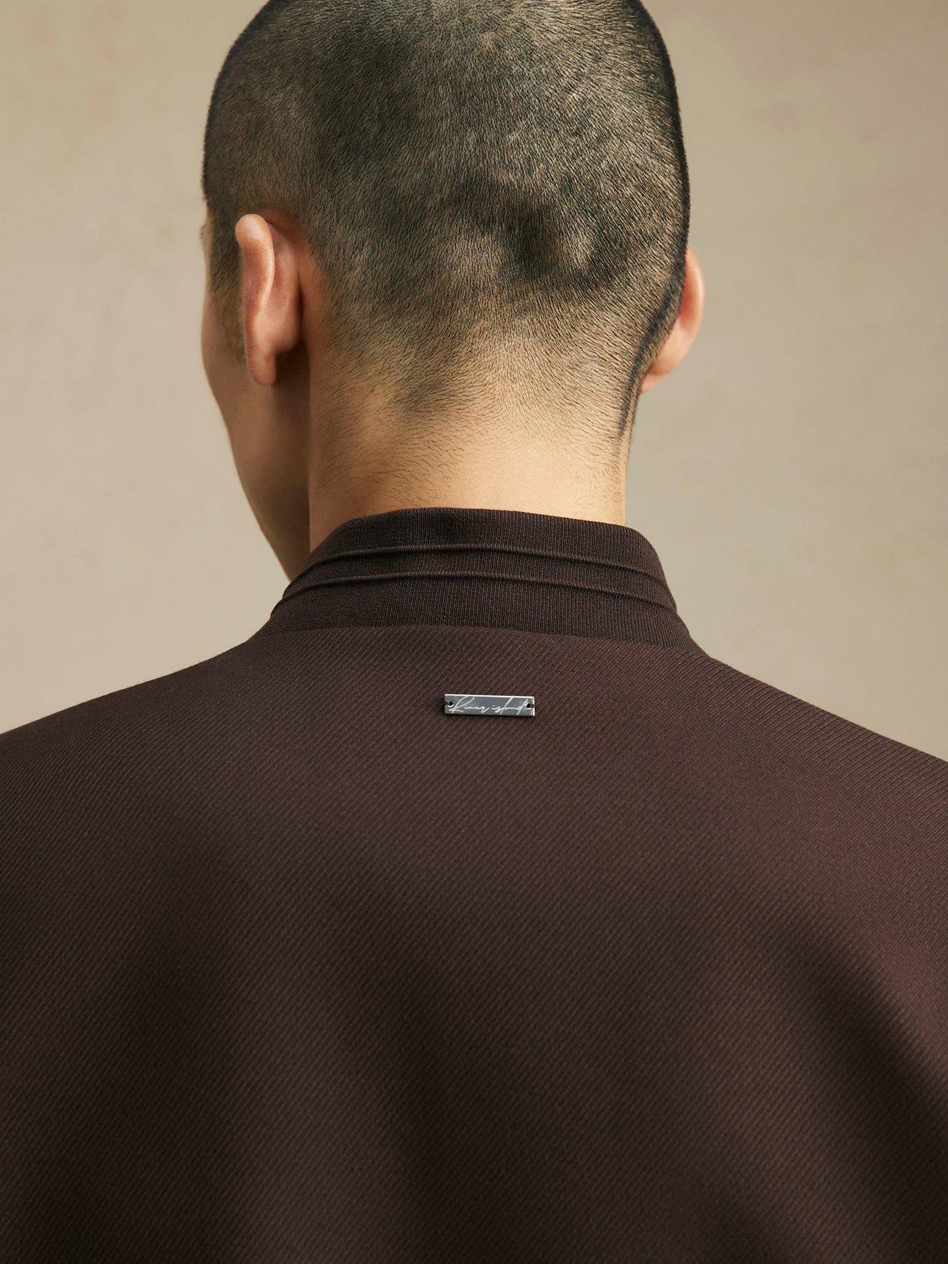 Image 2 of 7 of River Island Smart Twill Bomber Jacket - Brown