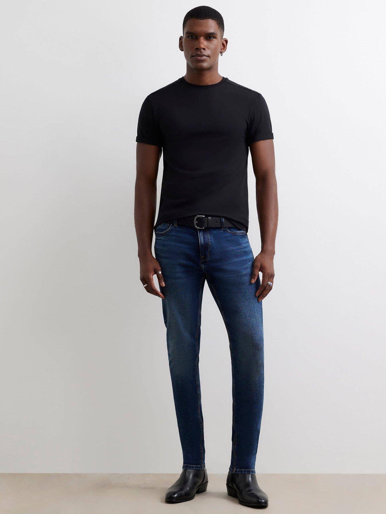 Image 3 of 6 of River Island Spray On Jeans - Blue