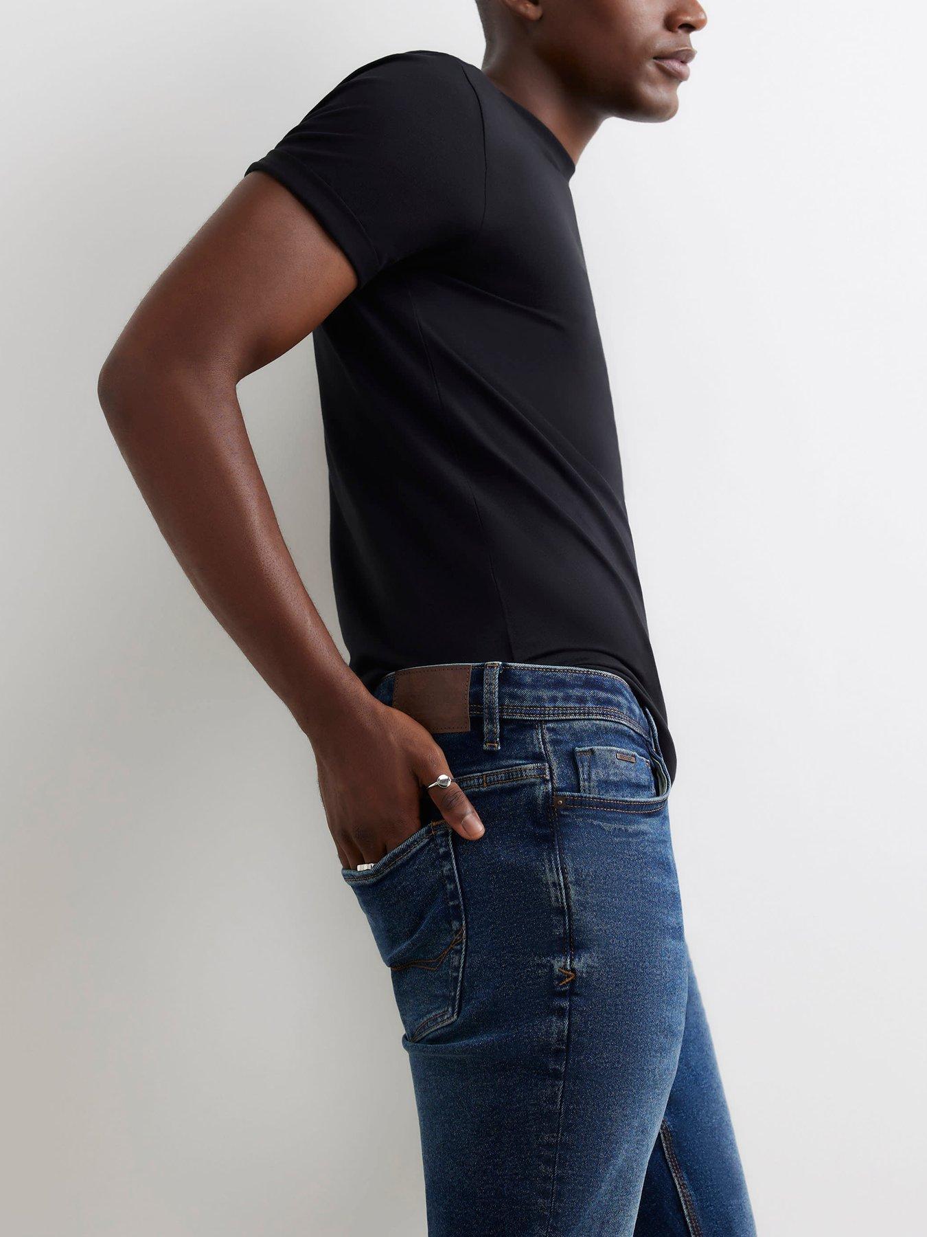 Image 4 of 6 of River Island Spray On Jeans - Blue