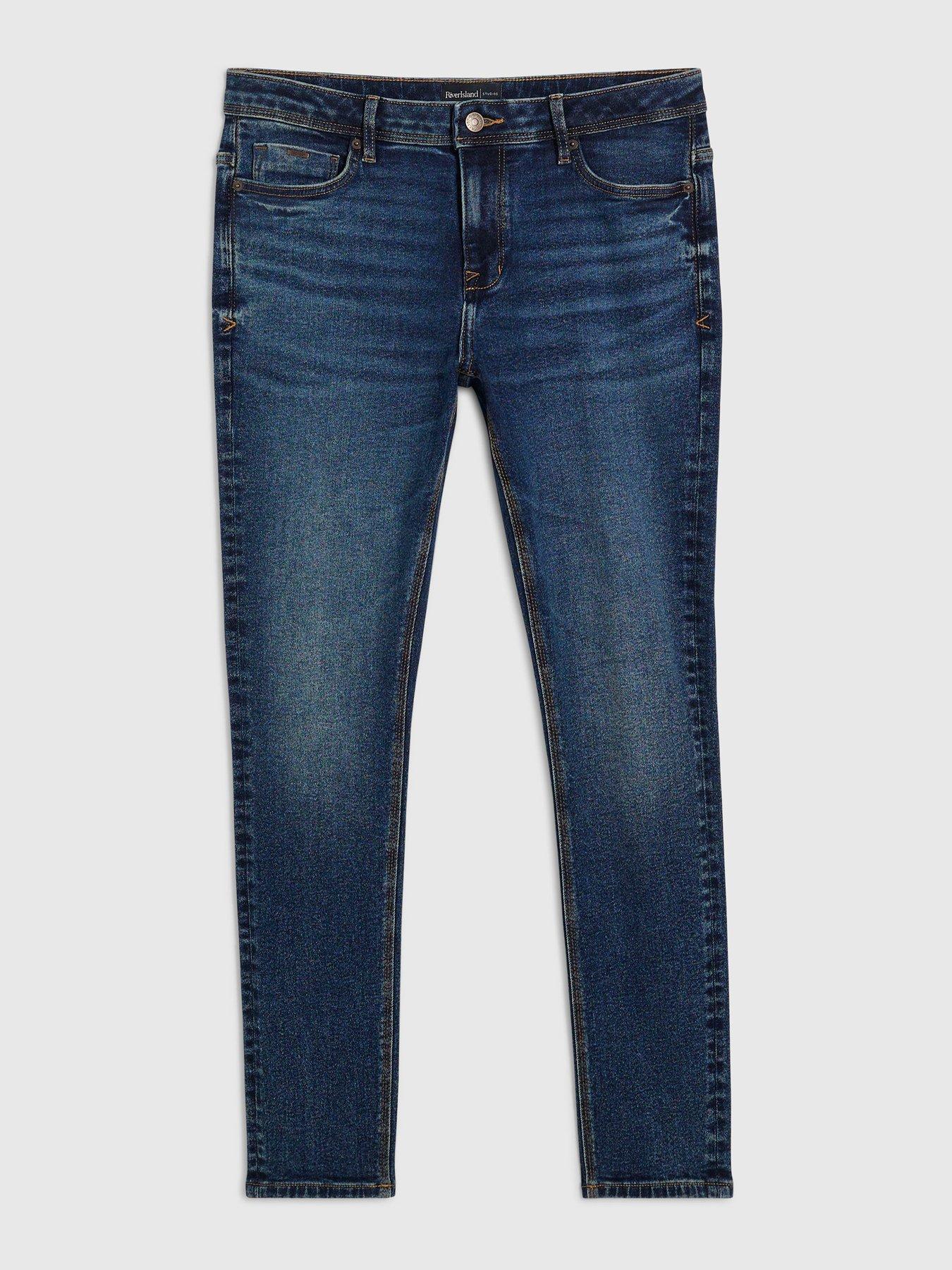 Image 6 of 6 of River Island Spray On Jeans - Blue