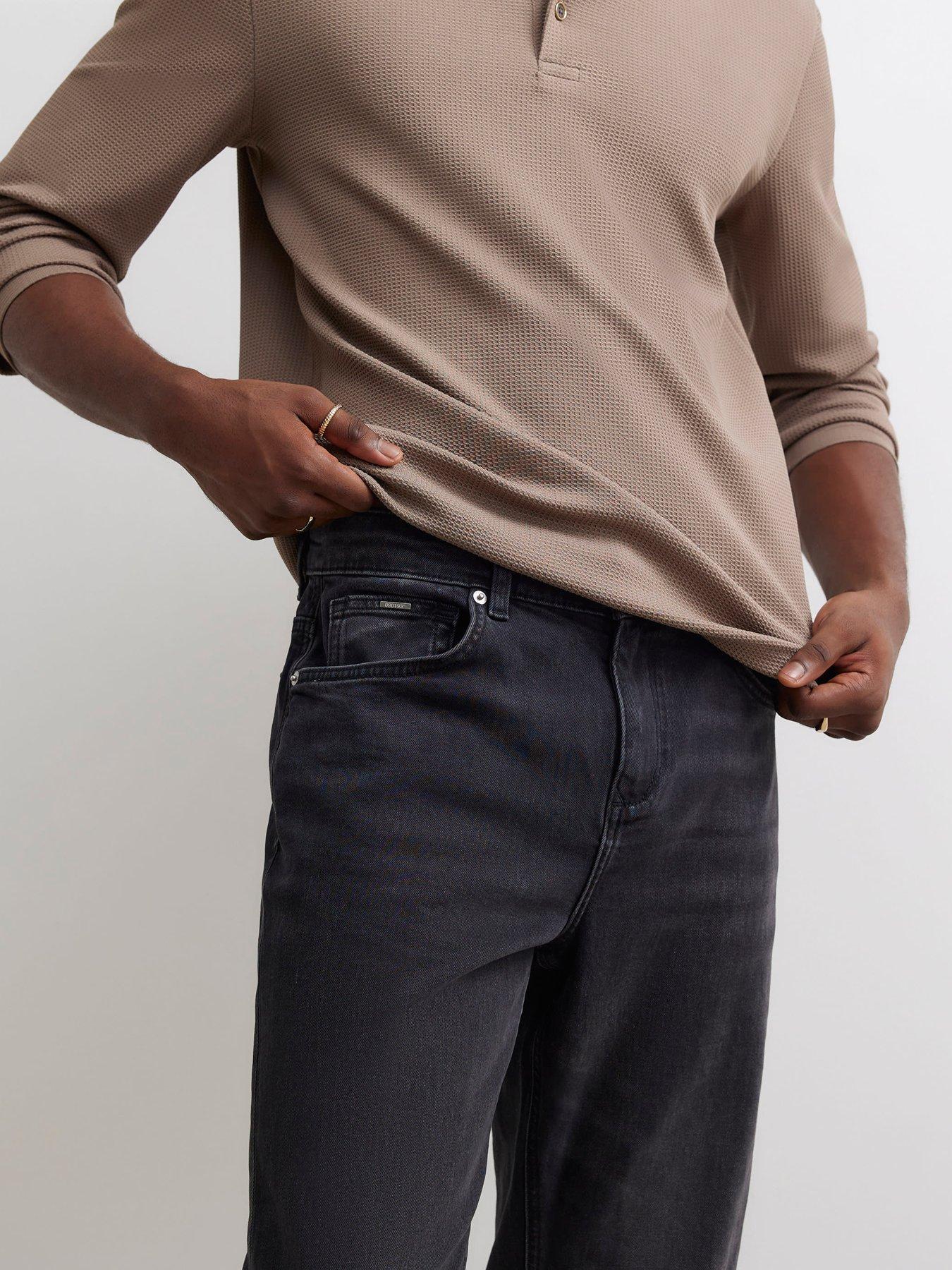 Image 4 of 4 of River Island Washed Slim Jeans - Black