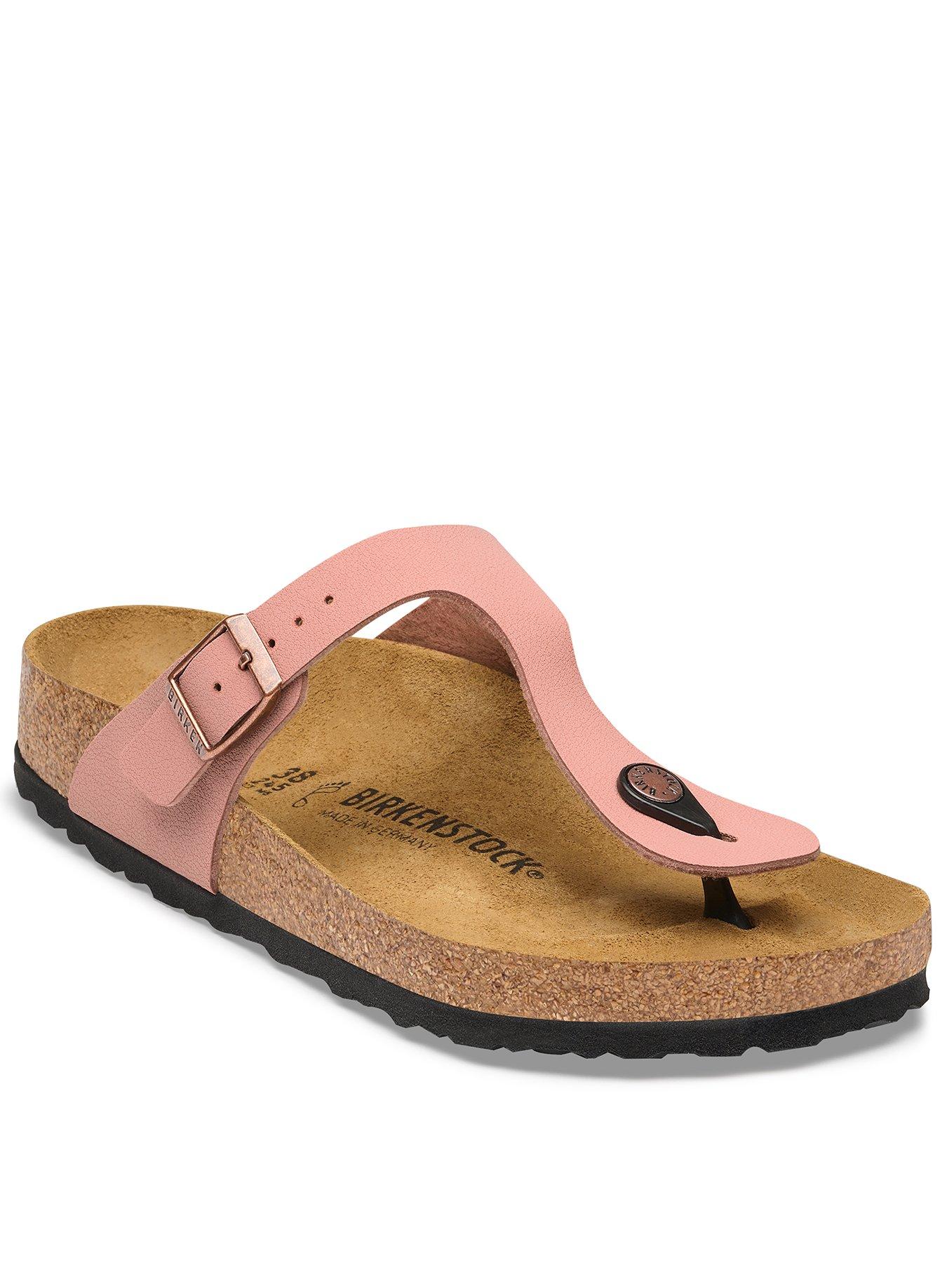 Image 1 of 3 of Birkenstock Womens Gizeh Toe-post Sandal - Pink Clay