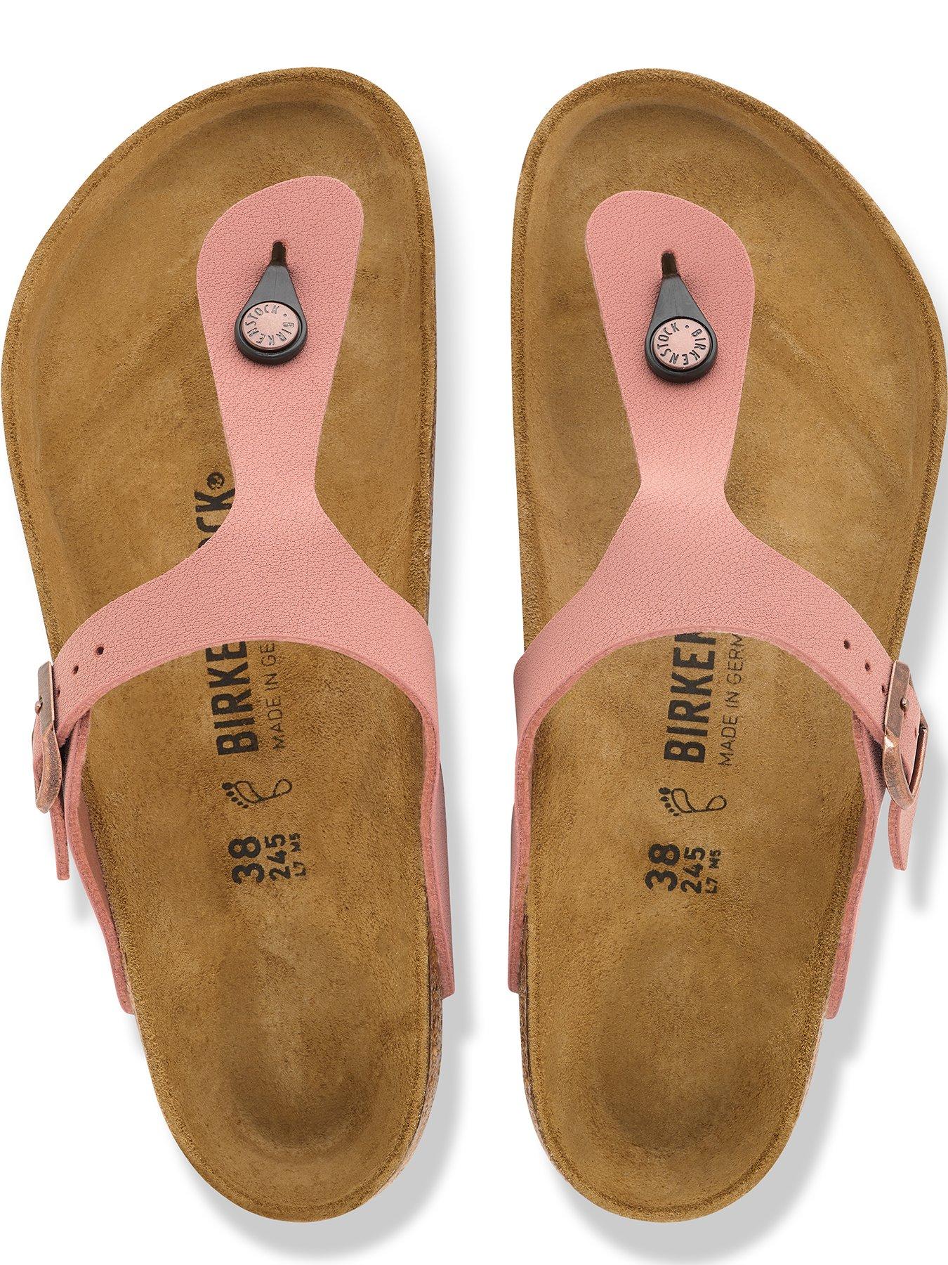 Image 3 of 3 of Birkenstock Womens Gizeh Toe-post Sandal - Pink Clay