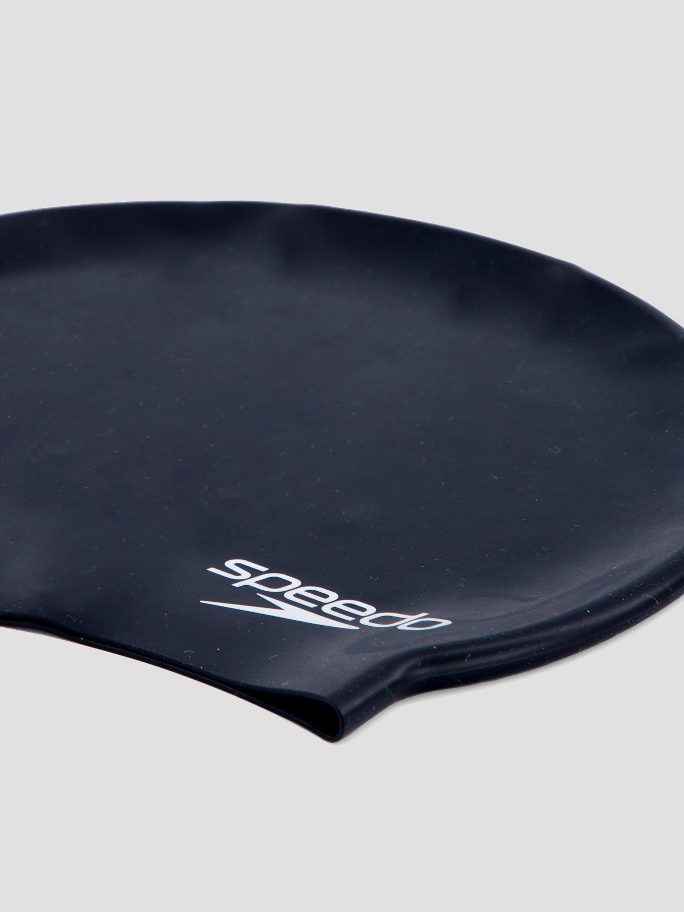 Image 3 of 4 of Speedo Unisex Flat Silicone Swimming Cap - Black